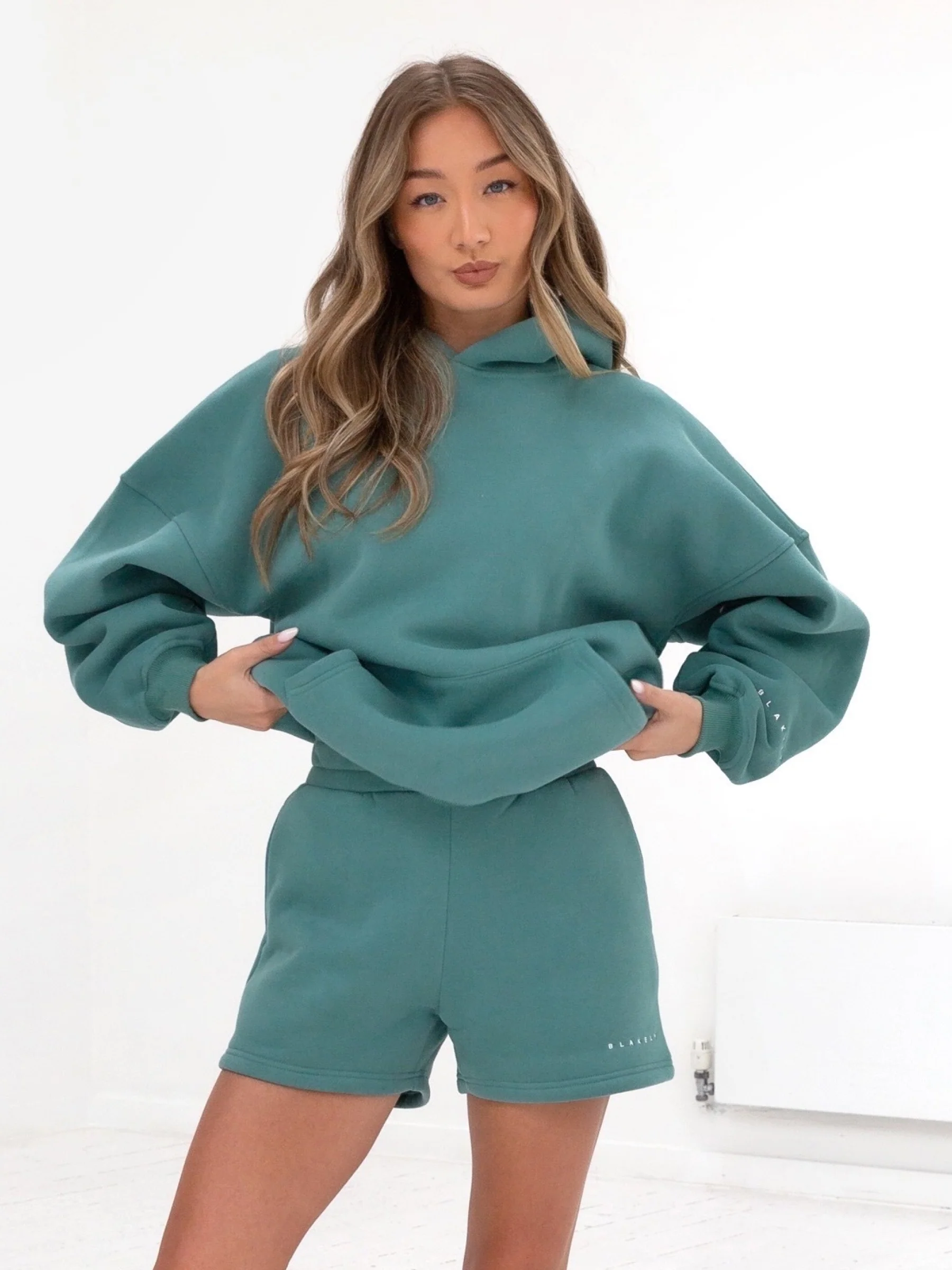 Isabel Oversized Hoodie - Dusty Teal - E-Cigarette Wholesale