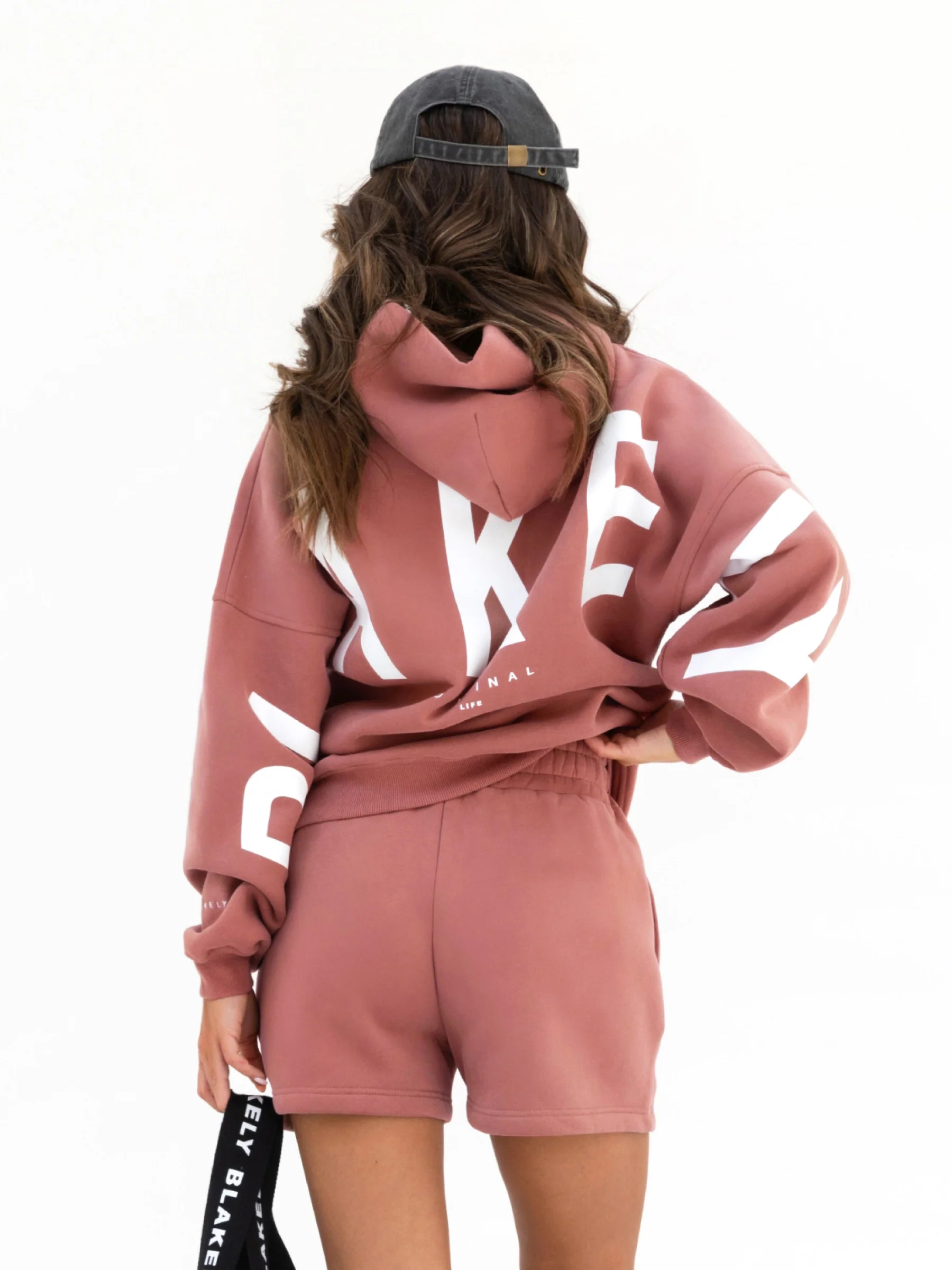 Isabel Hoodie & Jogger Shorts Set - Blush Brown - E-Cigarette Wholesale