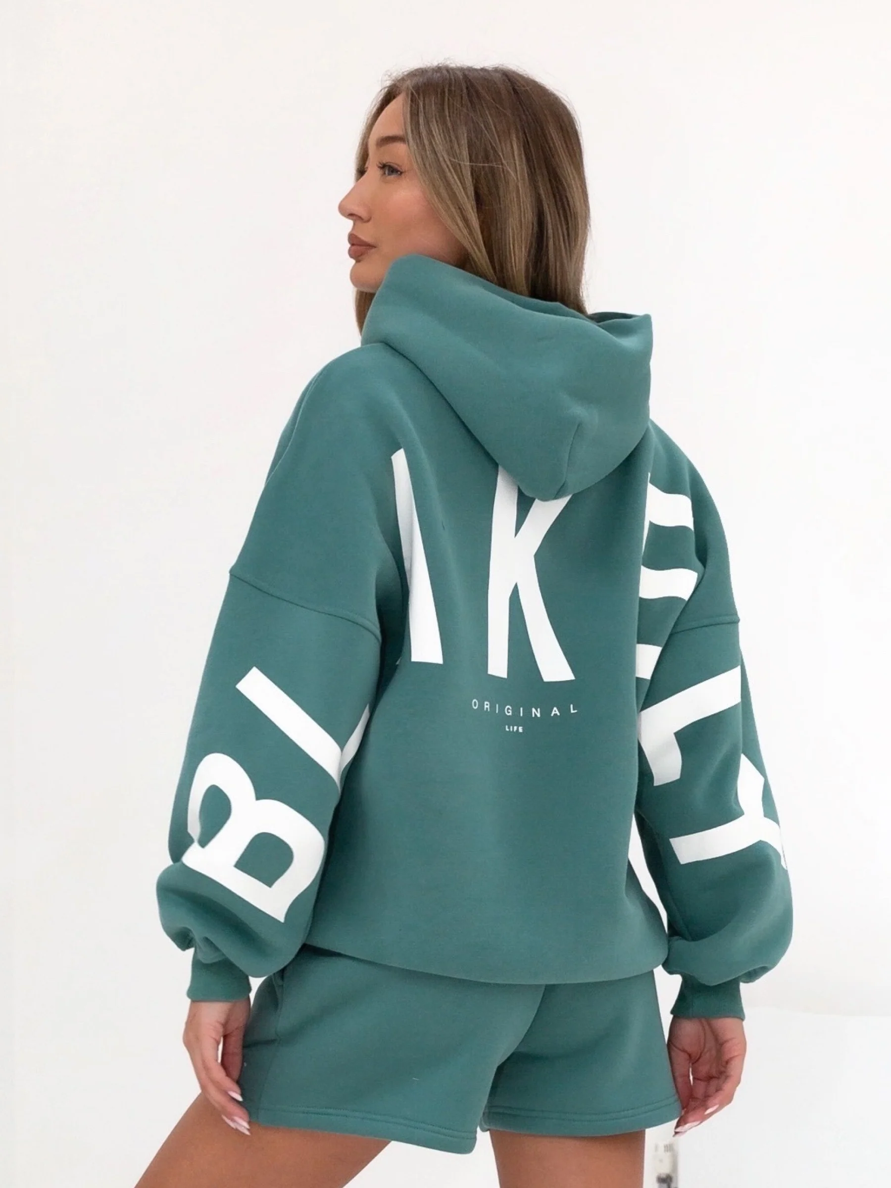 Isabel Oversized Hoodie - Dusty Teal - E-Cigarette Wholesale