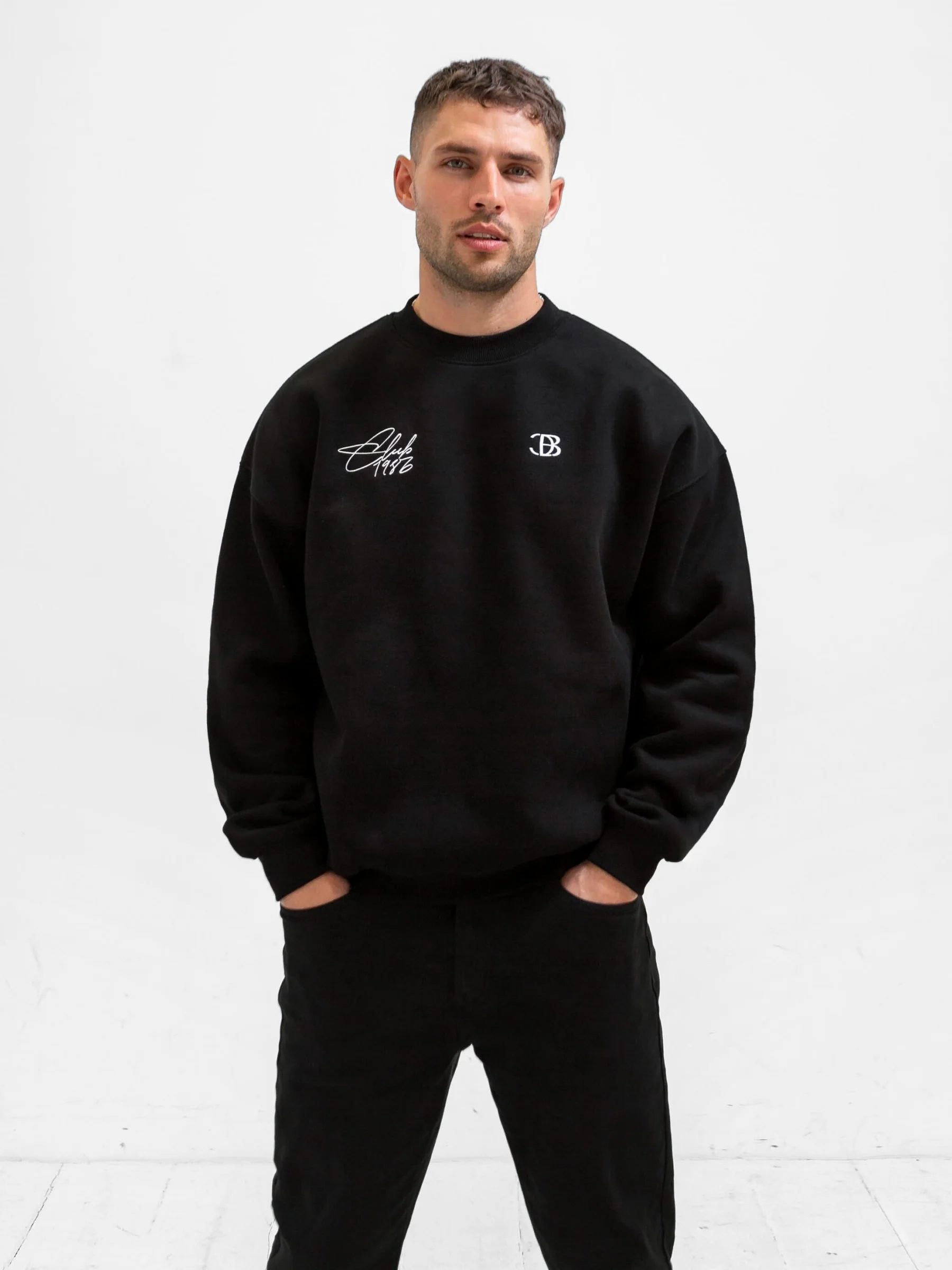 Club Relaxed Jumper - Black - E-Cigarette Wholesale