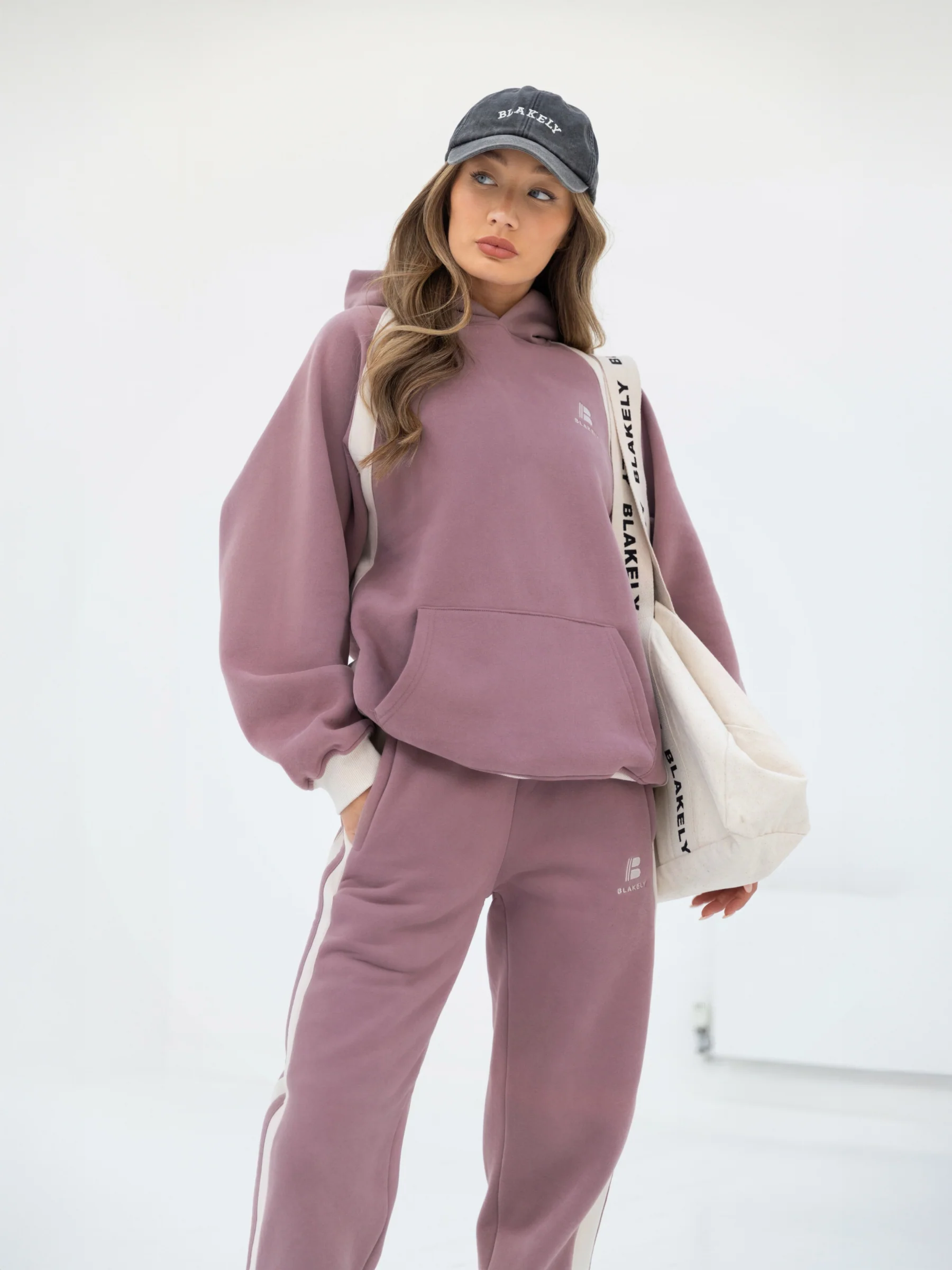 Classic Panel Oversized Hoodie - Dusty Pink - E-Cigarette Wholesale