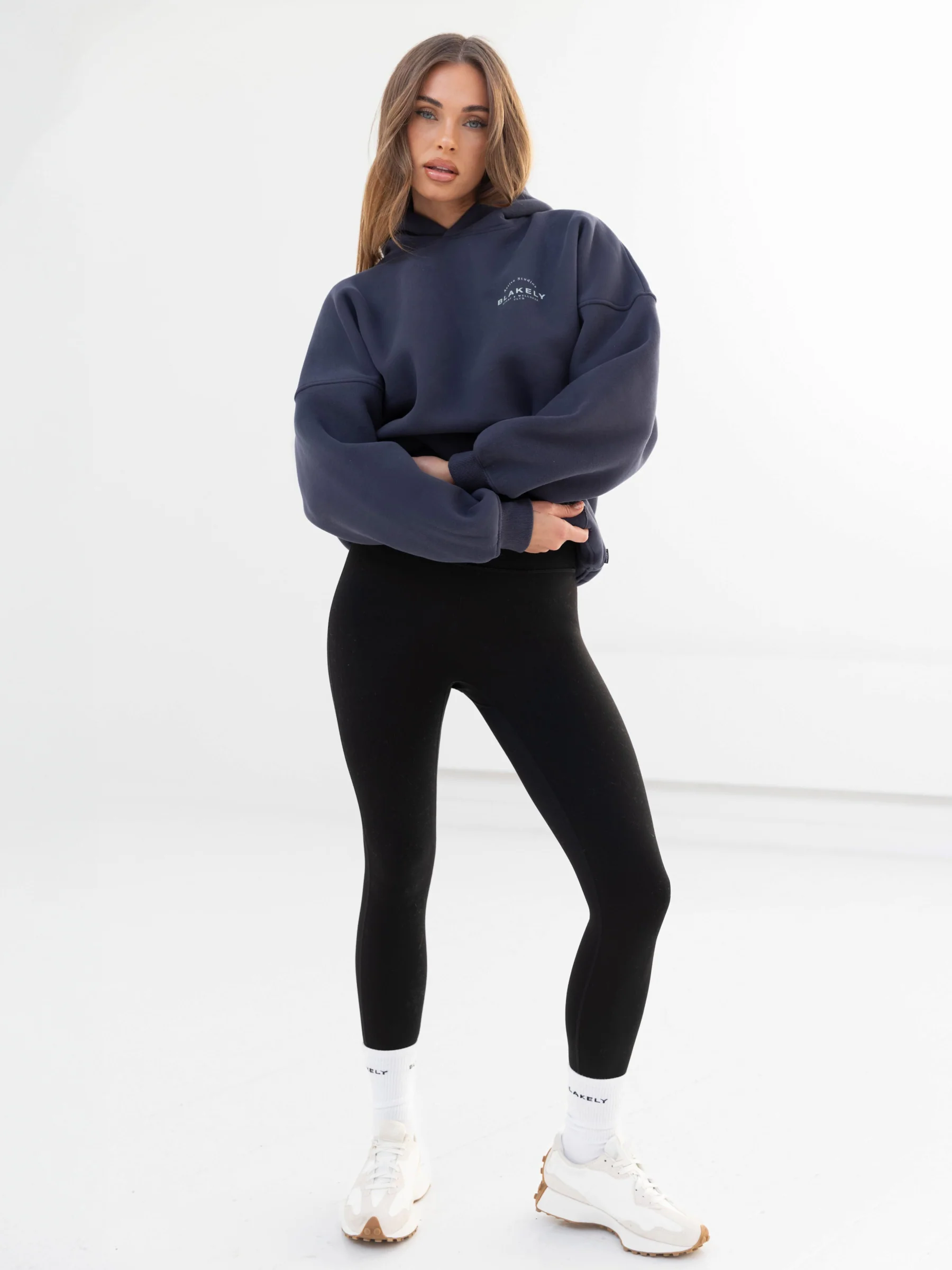 Active Studios Oversized Hoodie - True Navy & Mineral Blue - E-Cigarette Wholesale