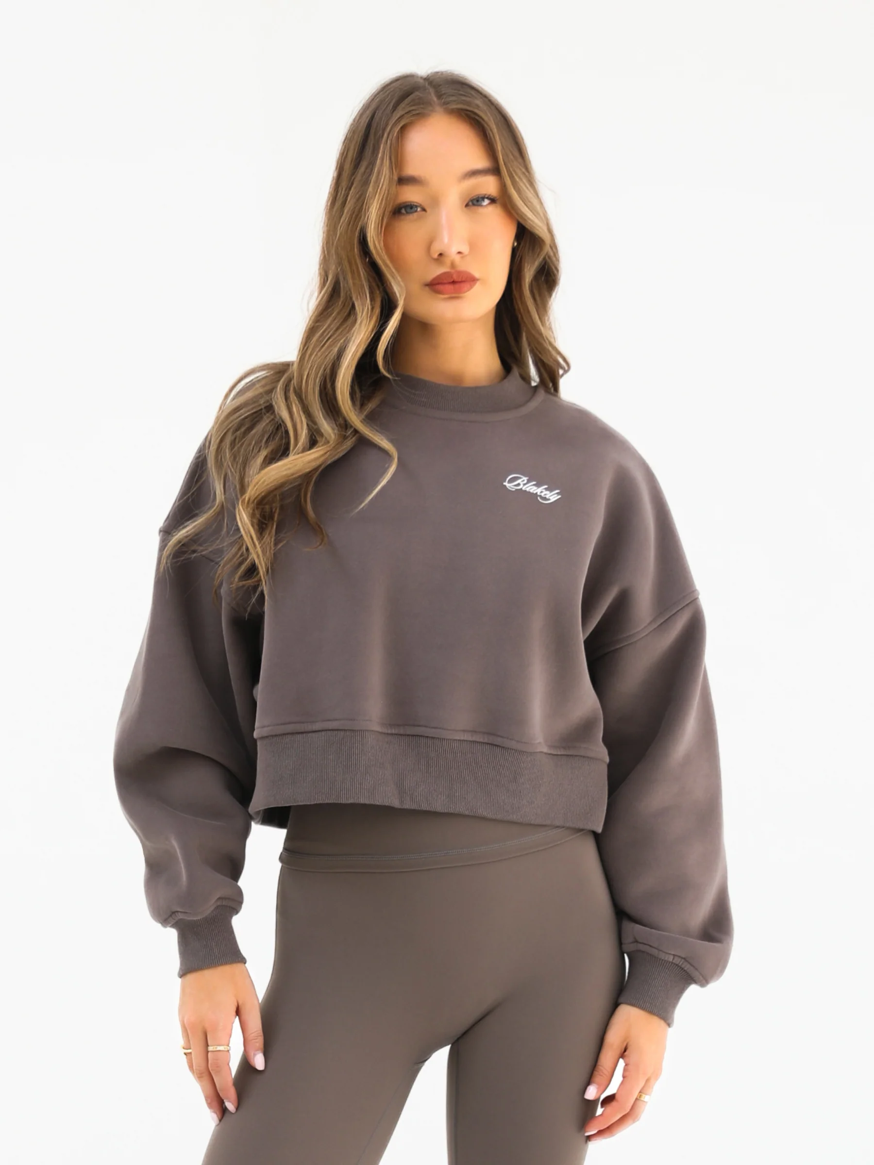 Off Duty Cropped Jumper - Ash Brown - E-Cigarette Wholesale