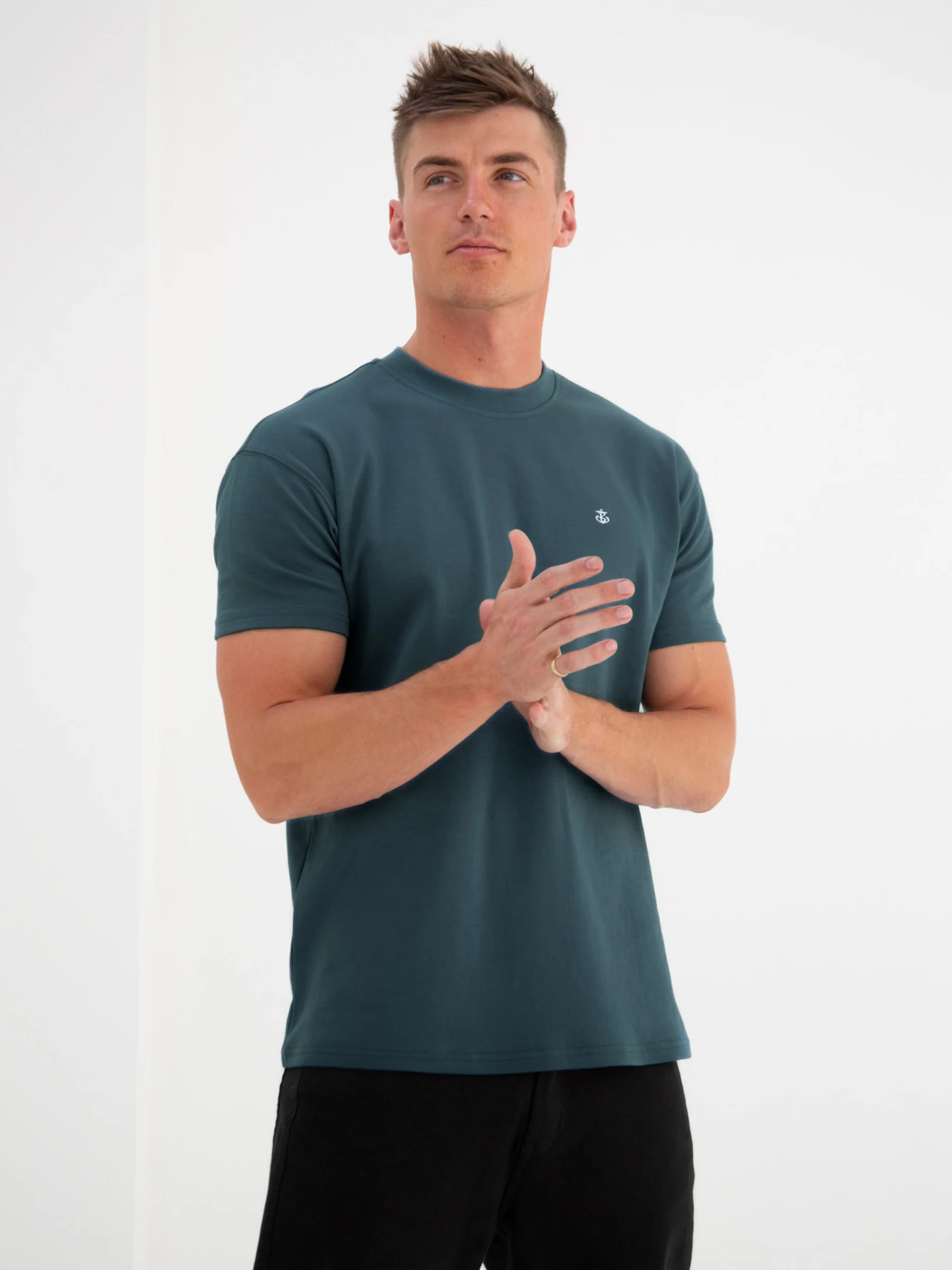 Anchor Relaxed T-Shirt - Teal Green - E-Cigarette Wholesale