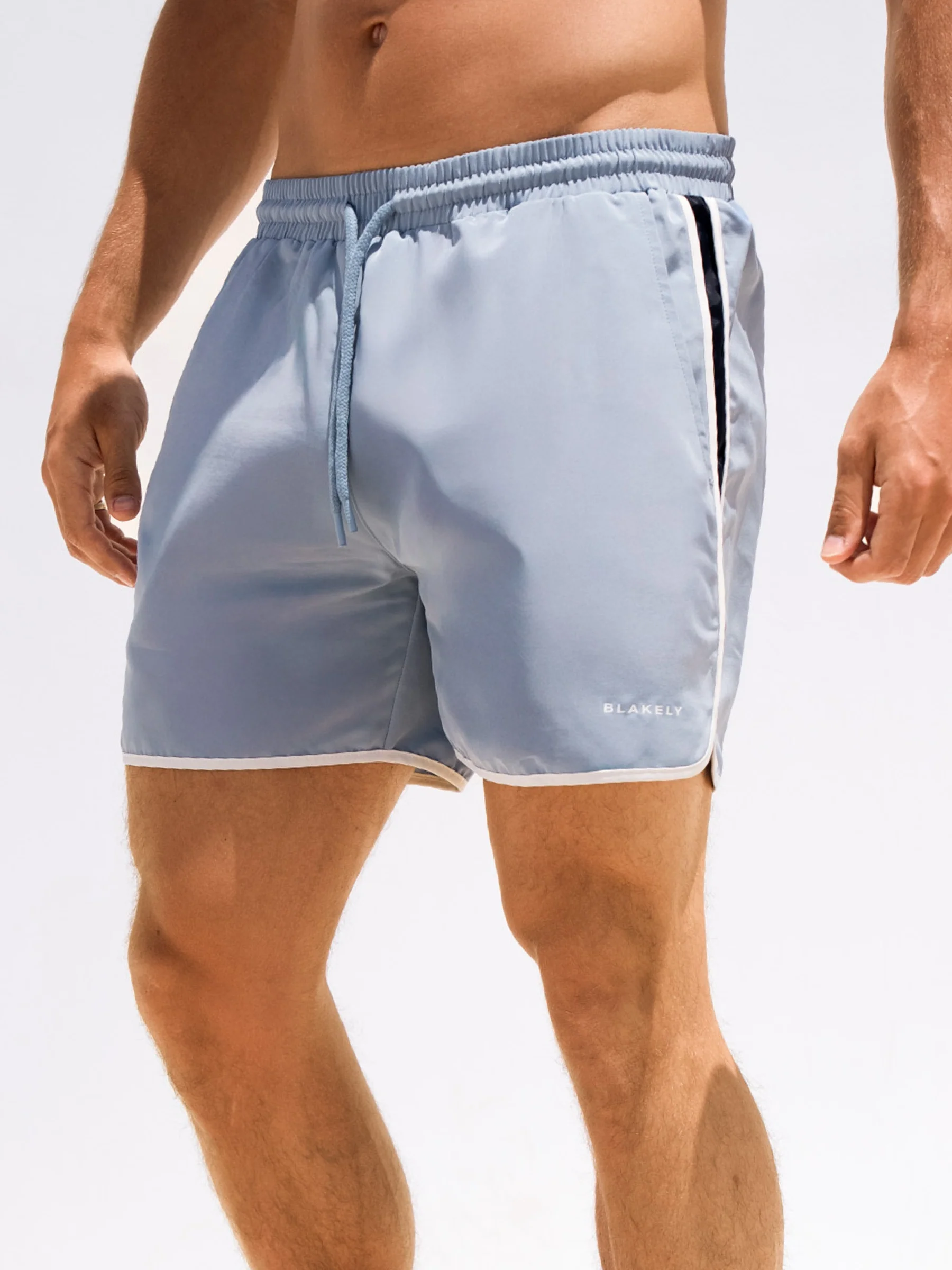 Panel Swim Shorts - Light Blue - E-Cigarette Wholesale