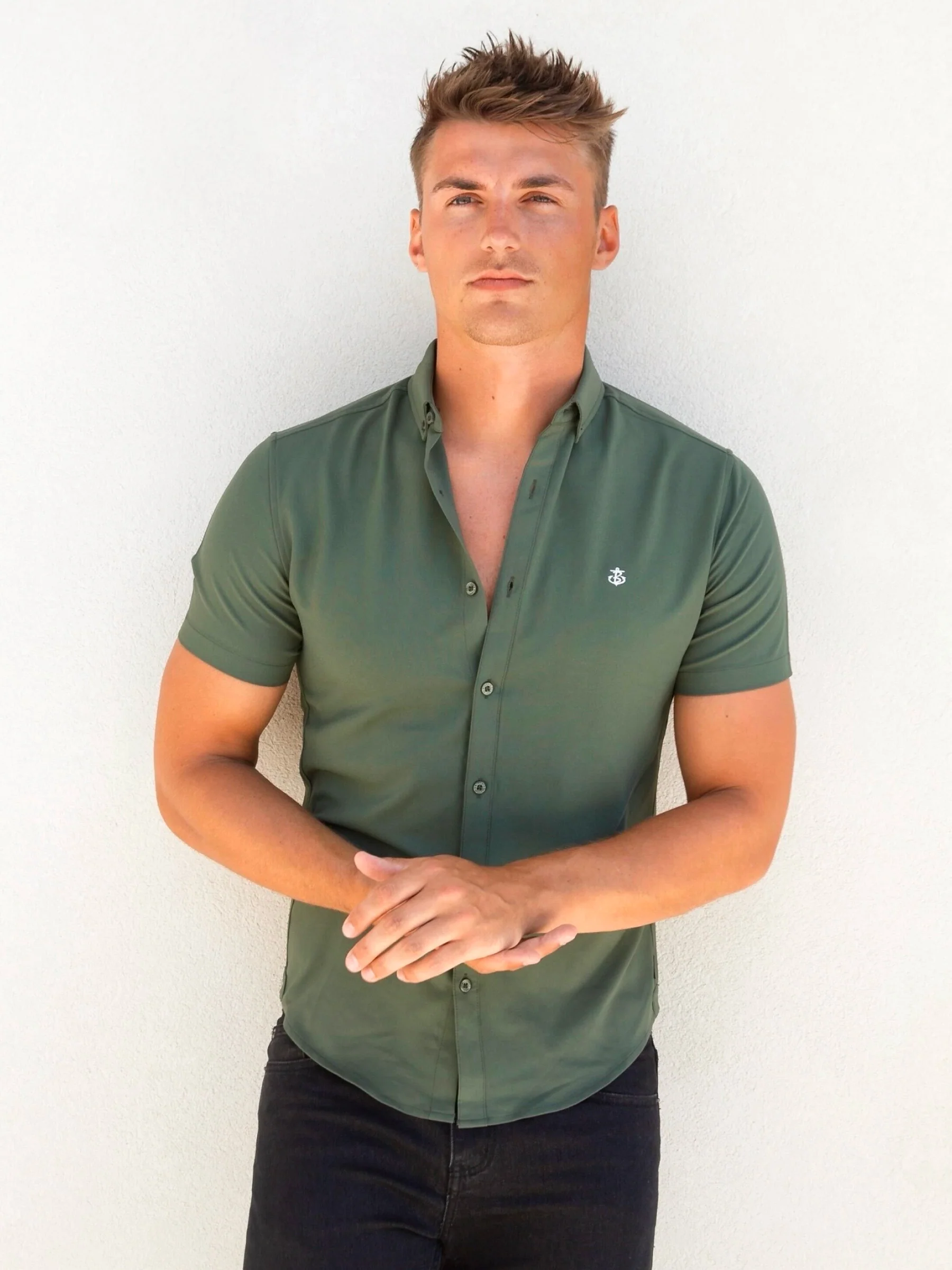 Ronan Short Sleeve Shirt - Green - E-Cigarette Wholesale