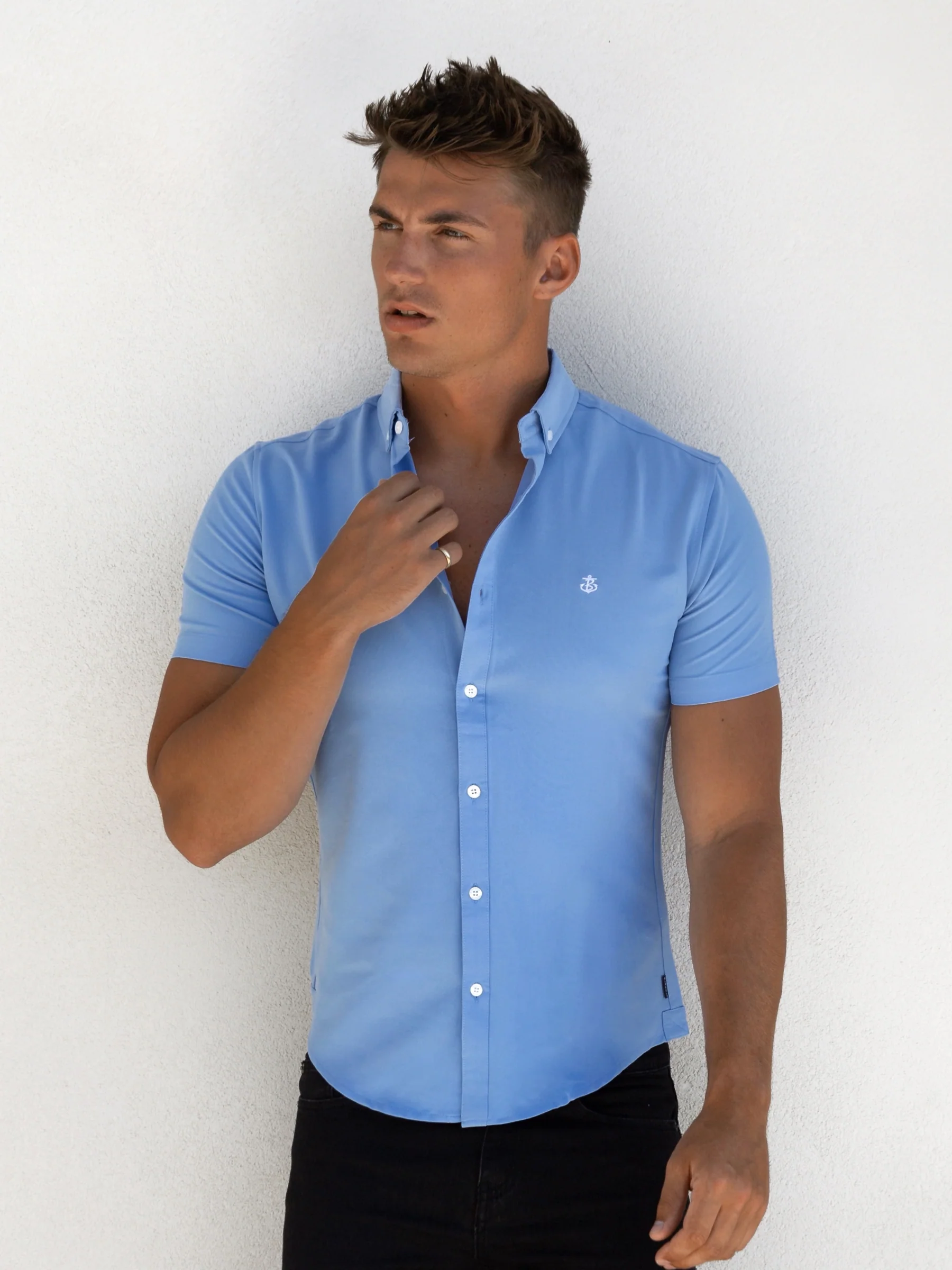 Canberra Short Sleeve Shirt - Light Blue - E-Cigarette Wholesale