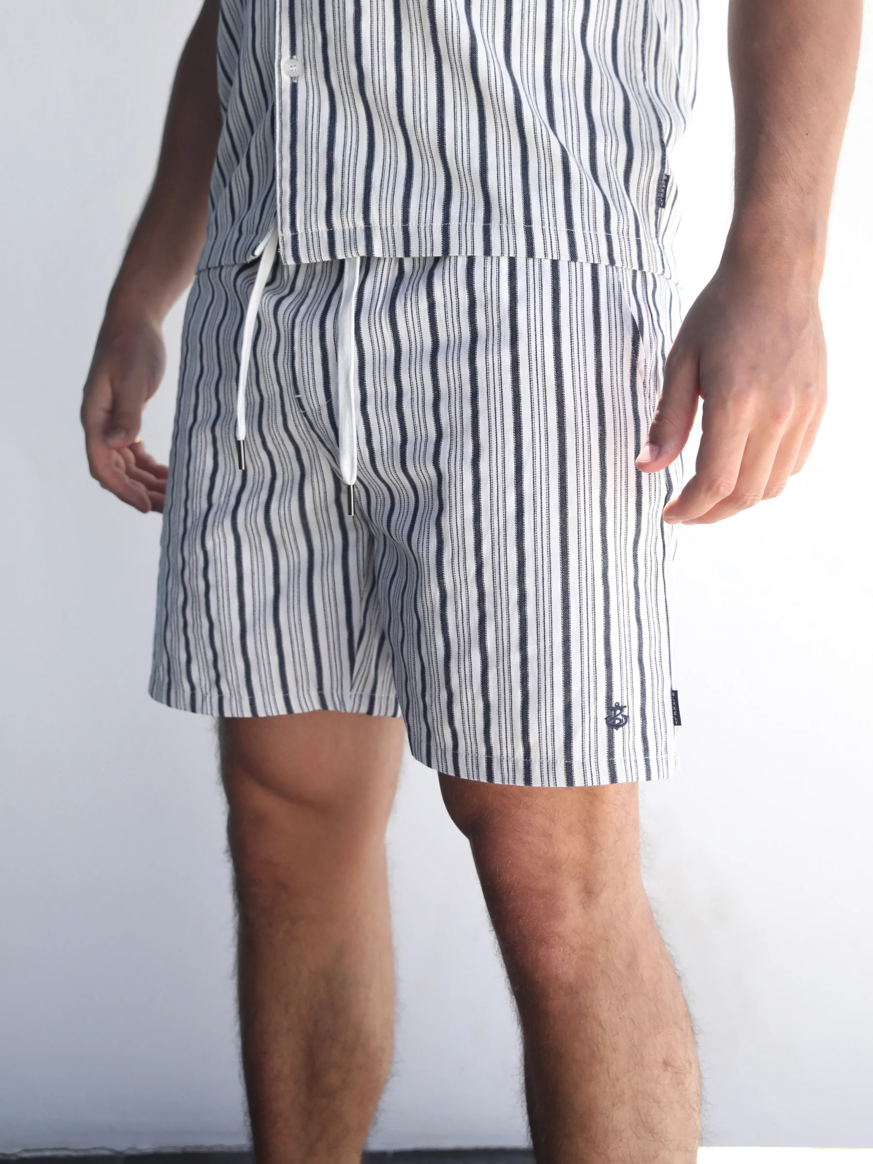 Assisi Stripe Shorts - Navy - E-Cigarette Wholesale