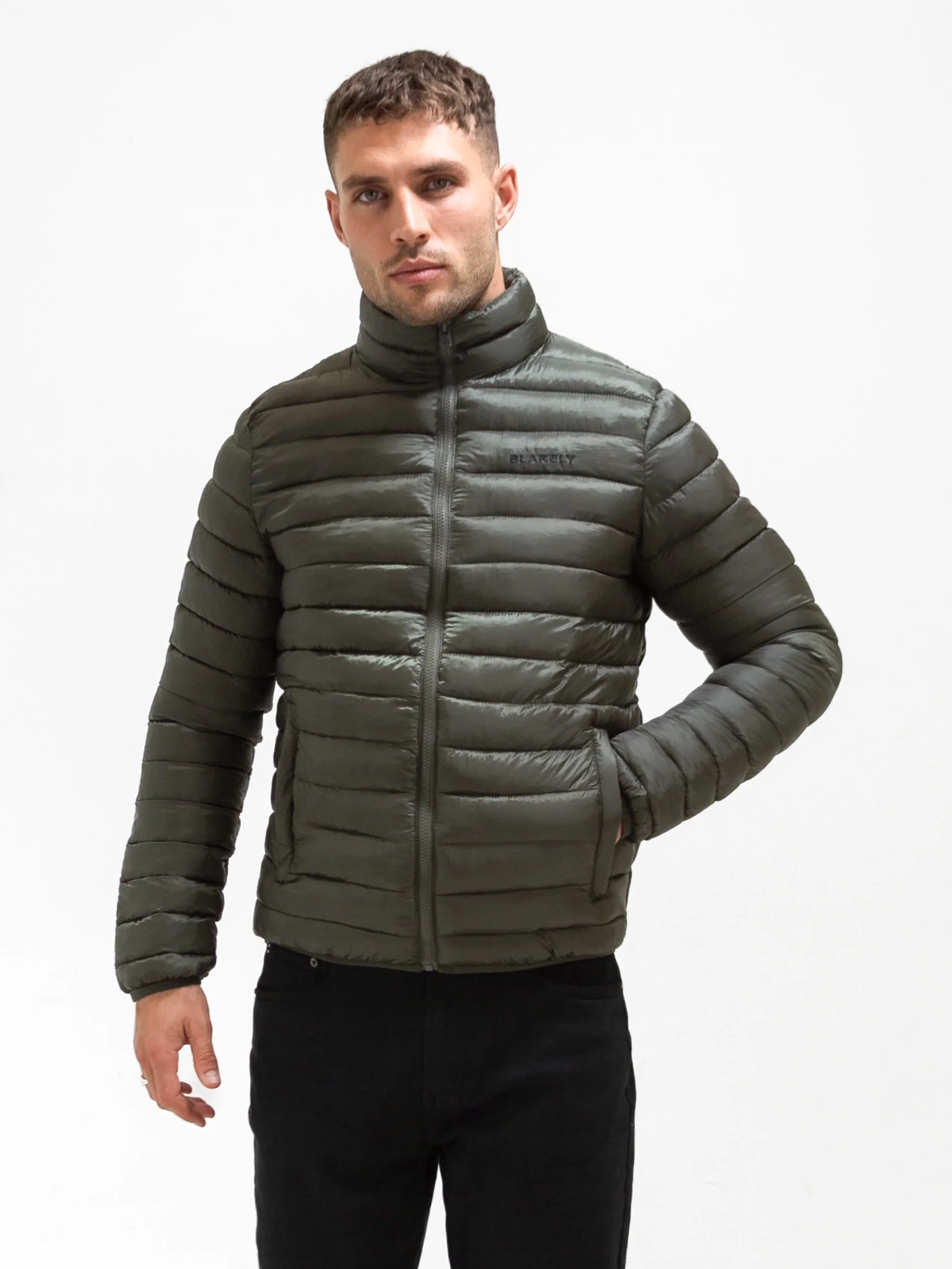 Lucas Lightweight Puffer Jacket - Dark Green - E-Cigarette Wholesale