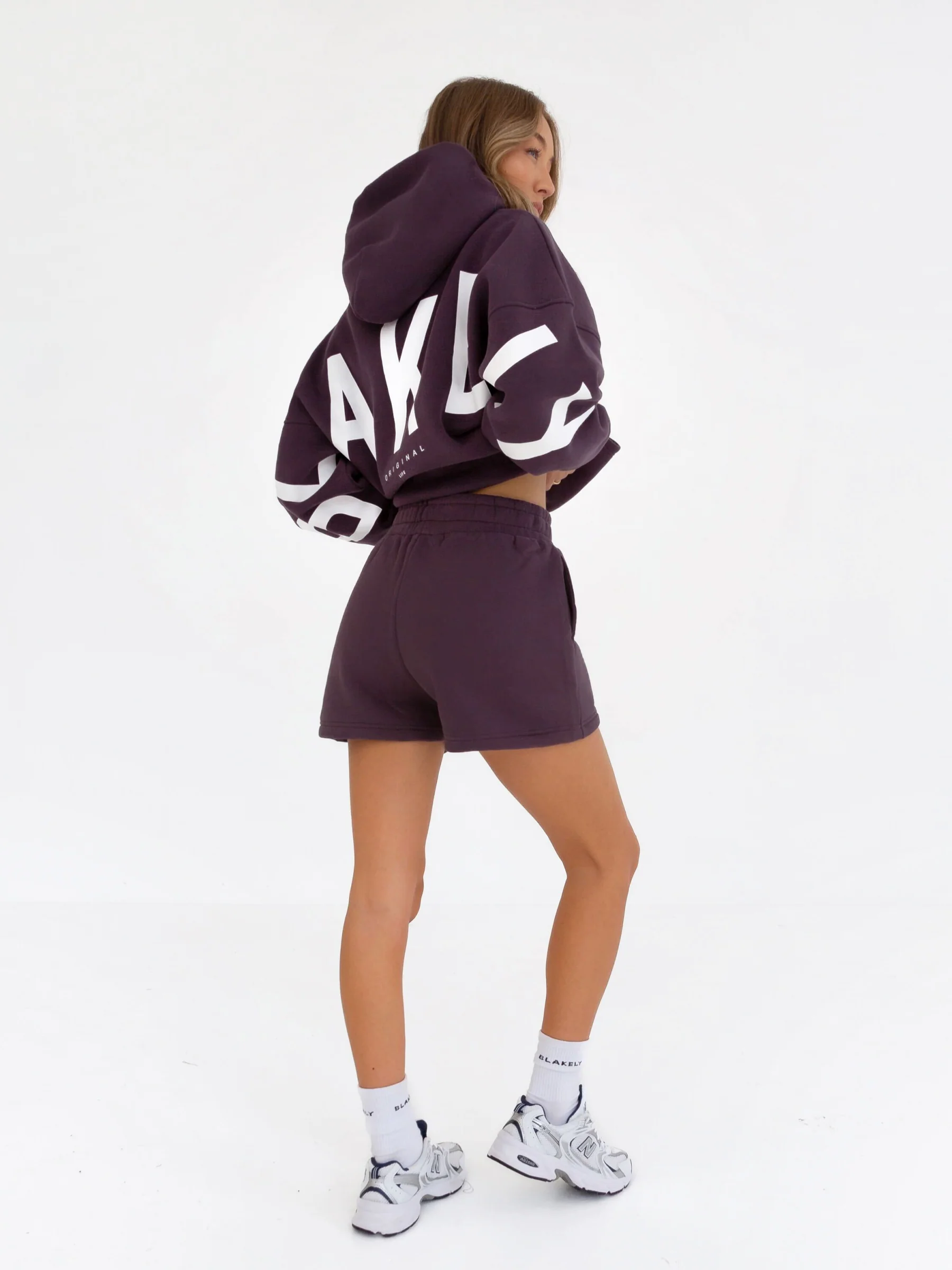 Isabel Hoodie & Jogger Shorts Set - Plum - E-Cigarette Wholesale