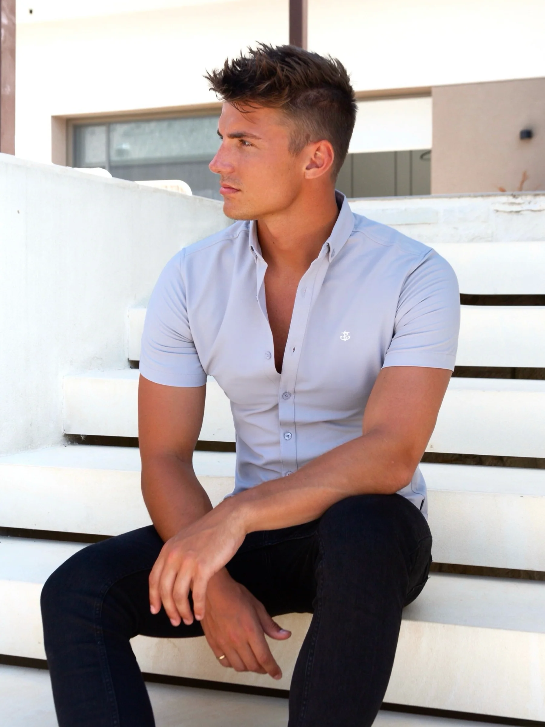 Navarra Short Sleeve Shirt - Pale Lilac - E-Cigarette Wholesale