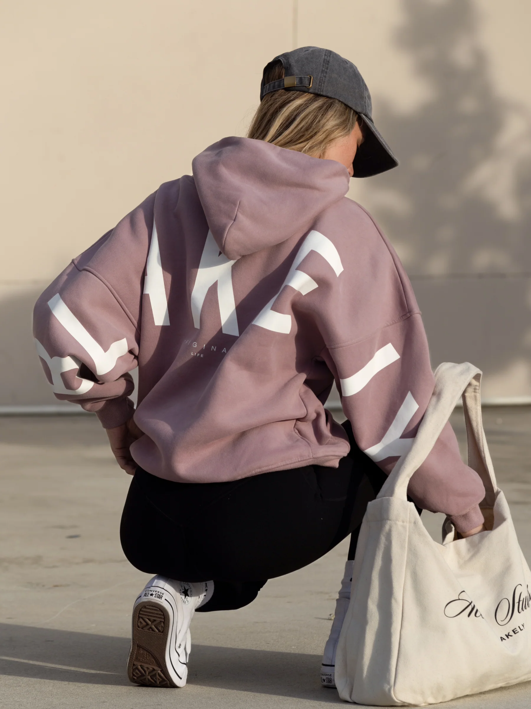 Isabel Hoodie & Leggings Set - Dusty Pink & Black - E-Cigarette Wholesale