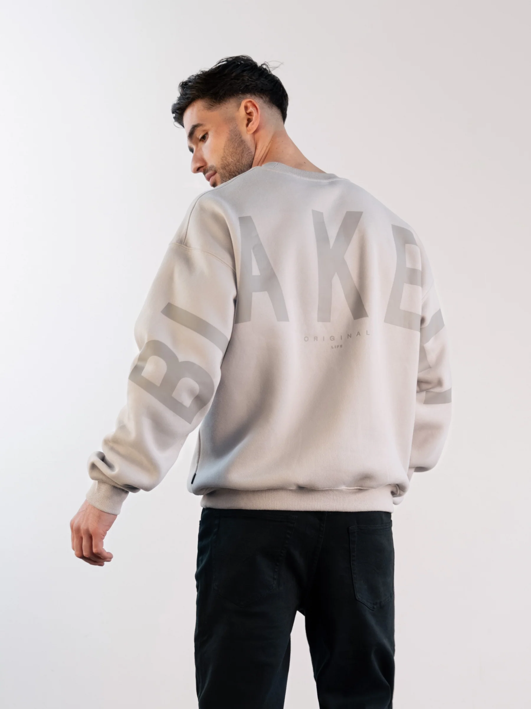 Tonal Idris Oversized Jumper - Stone - E-Cigarette Wholesale