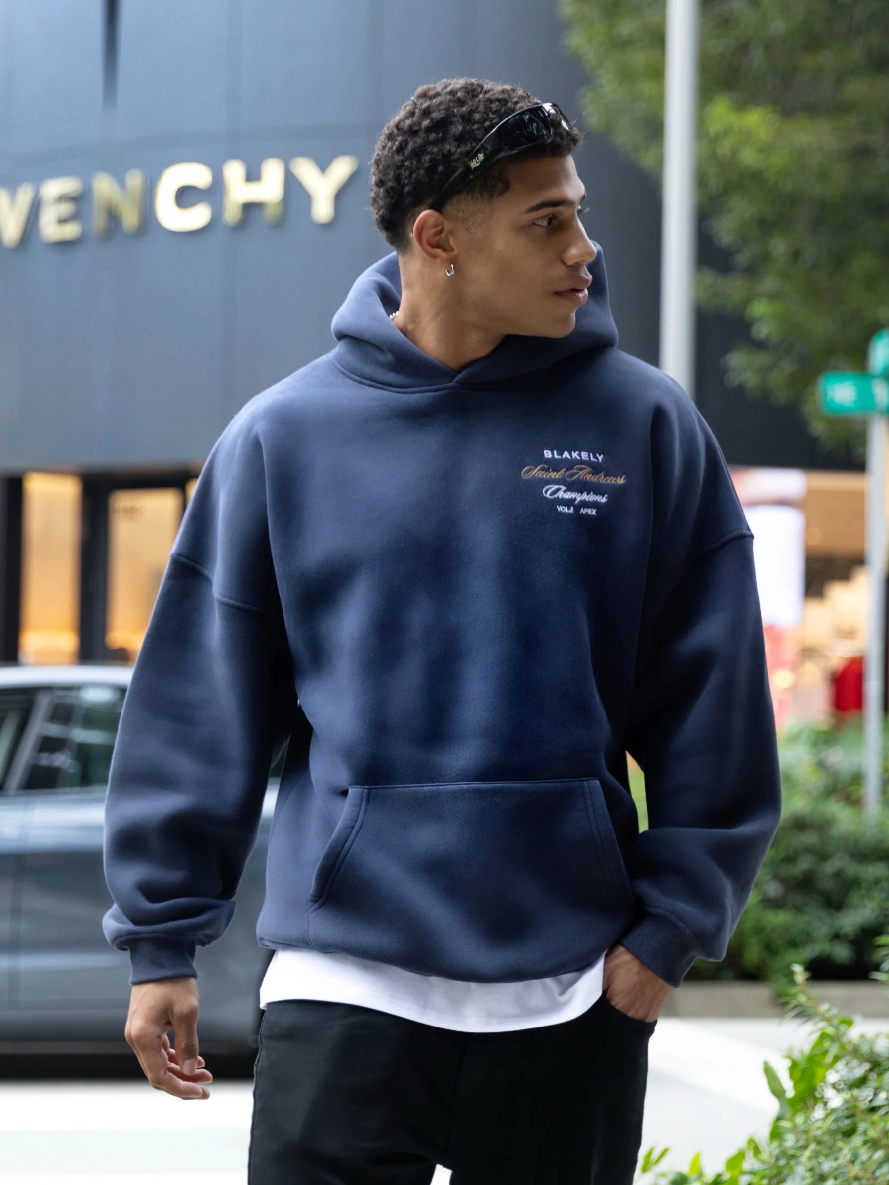 Legacy Relaxed Hoodie - True Navy - E-Cigarette Wholesale