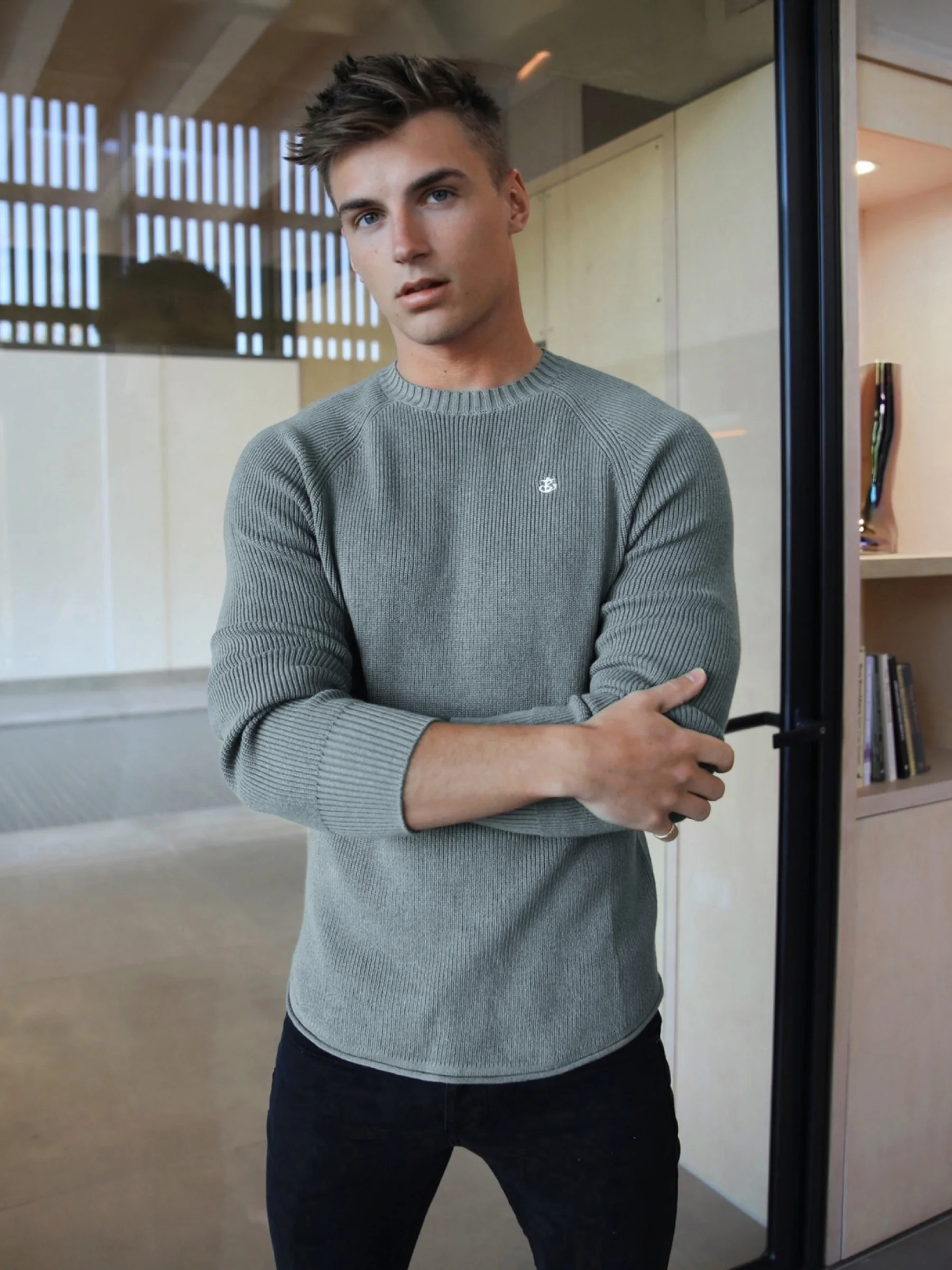 Olton Knit Jumper - Light Blue - E-Cigarette Wholesale