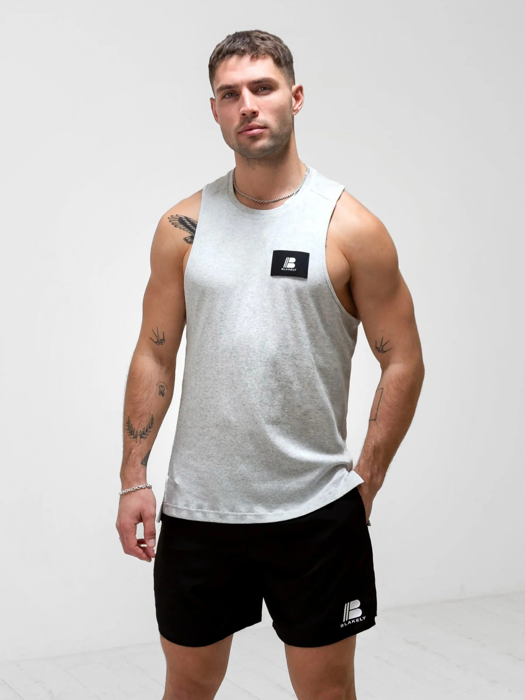 Apex Label Sleeveless Vest - Marl White - E-Cigarette Wholesale