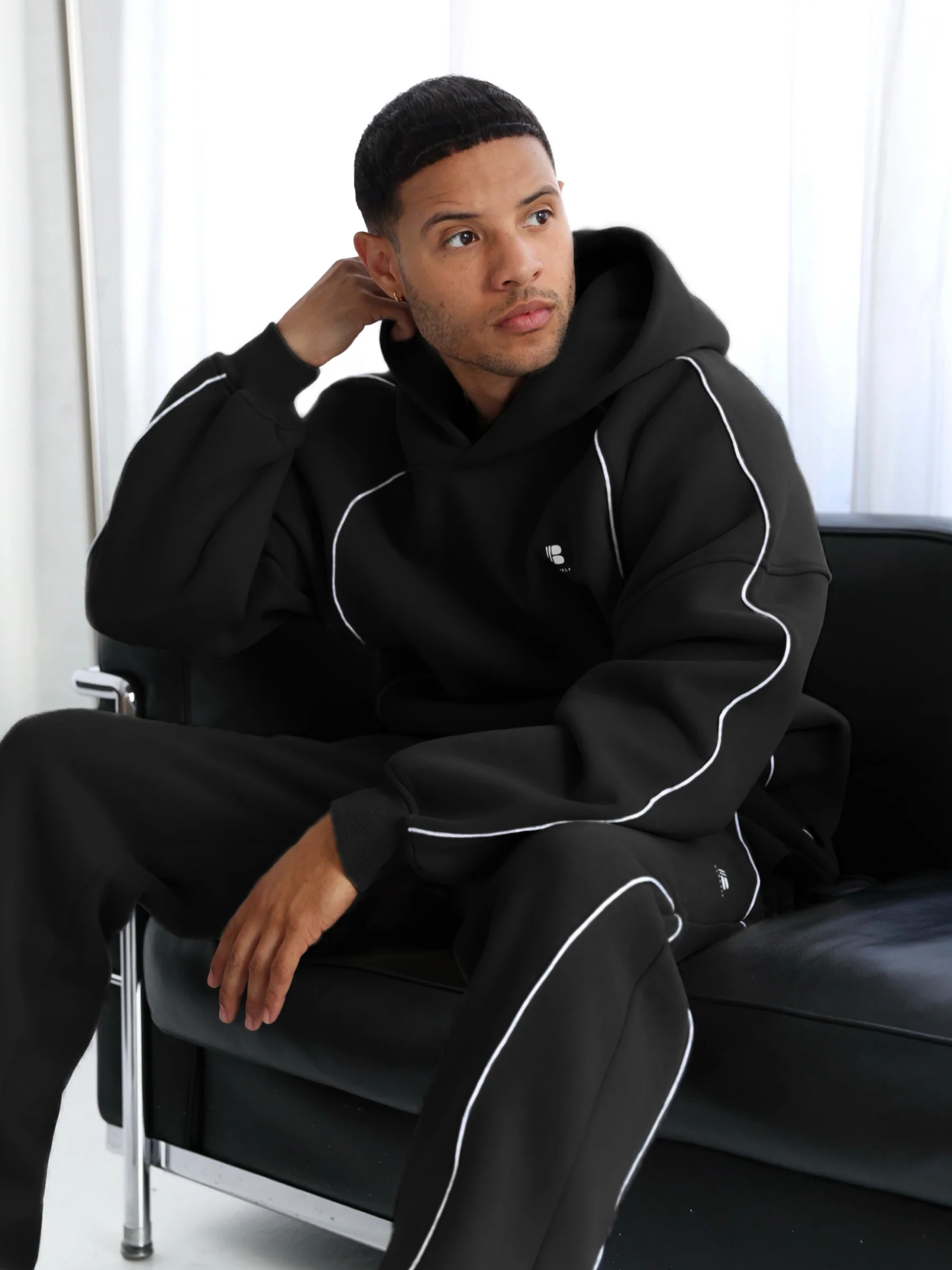 Seam Relaxed Hoodie - Black - E-Cigarette Wholesale