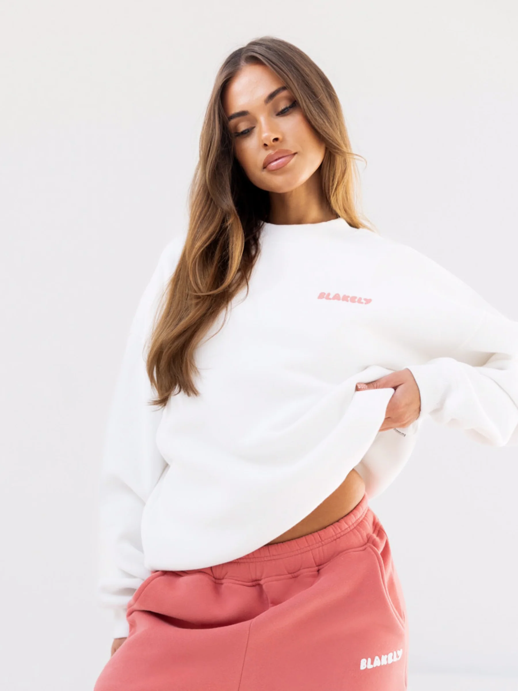 Cloud Print Oversized Jumper - Flat White - E-Cigarette Wholesale