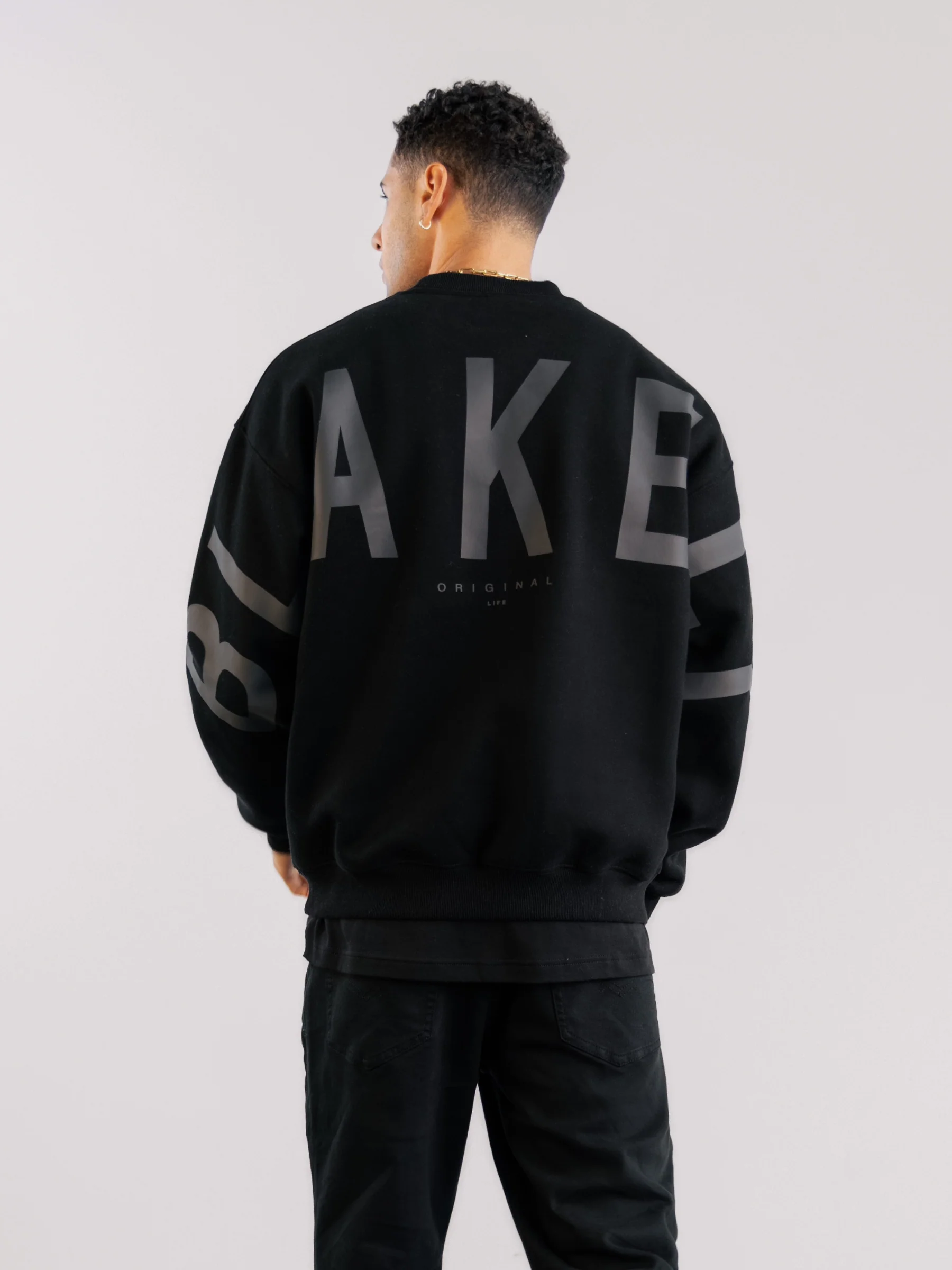 Tonal Idris Oversized Jumper - Black - E-Cigarette Wholesale