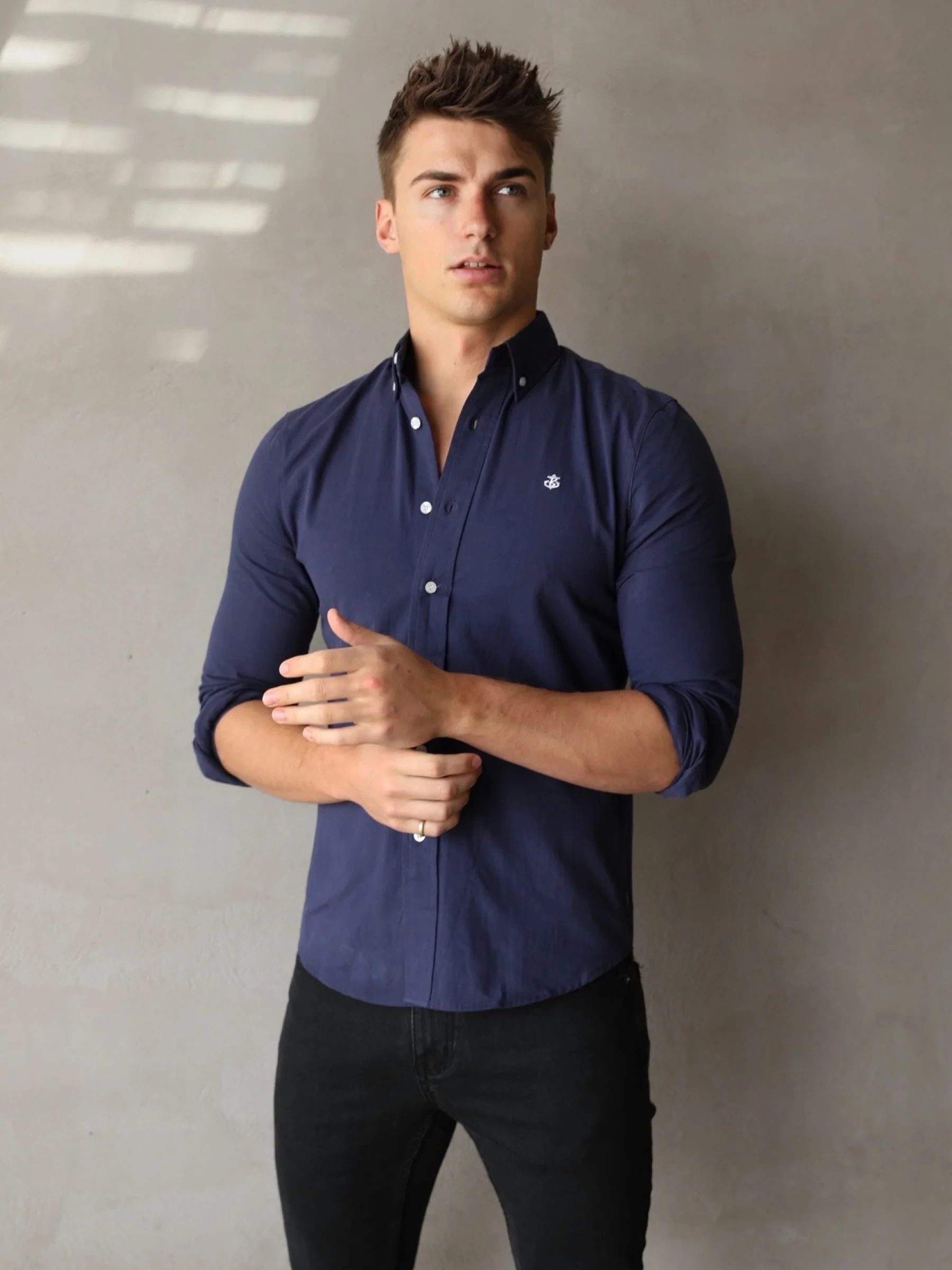 Chancery Slim Fit Shirt - Navy - E-Cigarette Wholesale