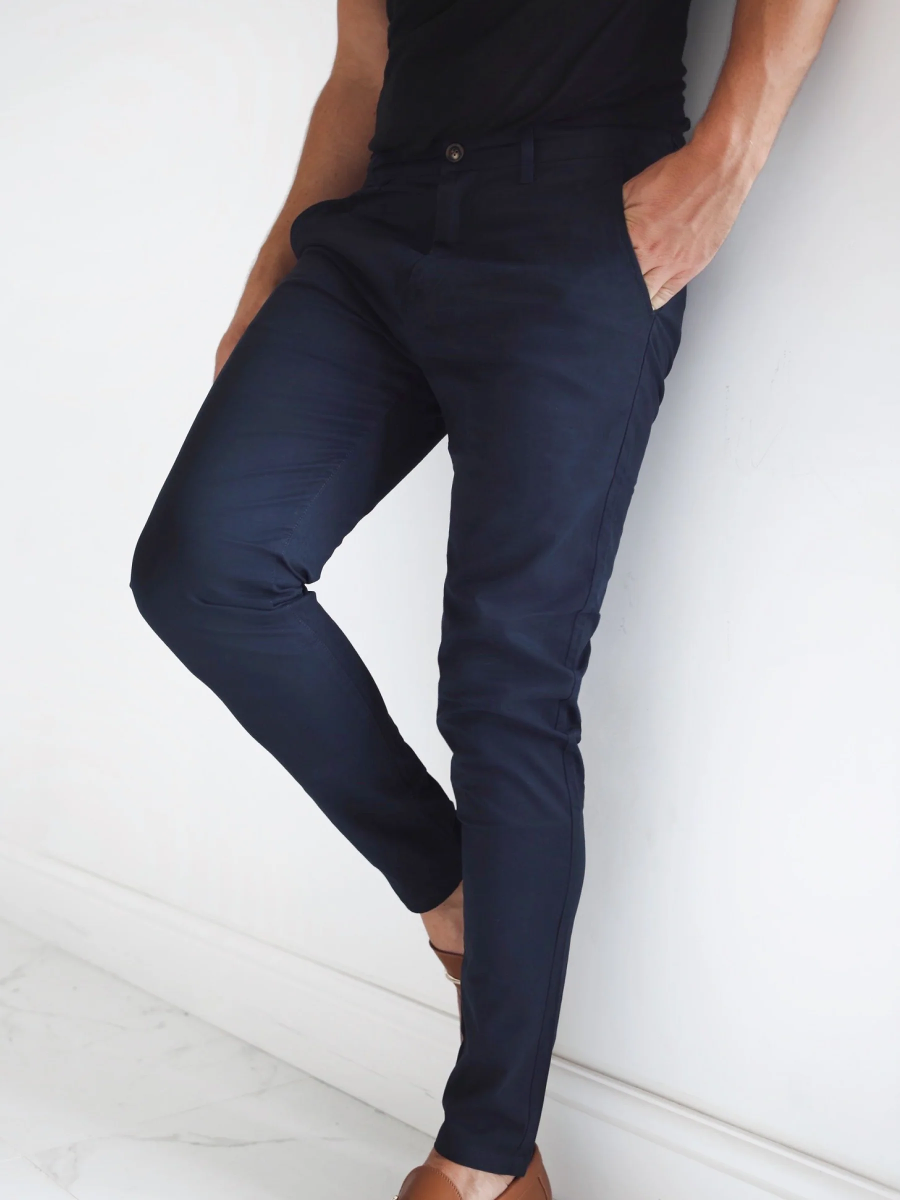 Stretch Chinos - Navy - E-Cigarette Wholesale