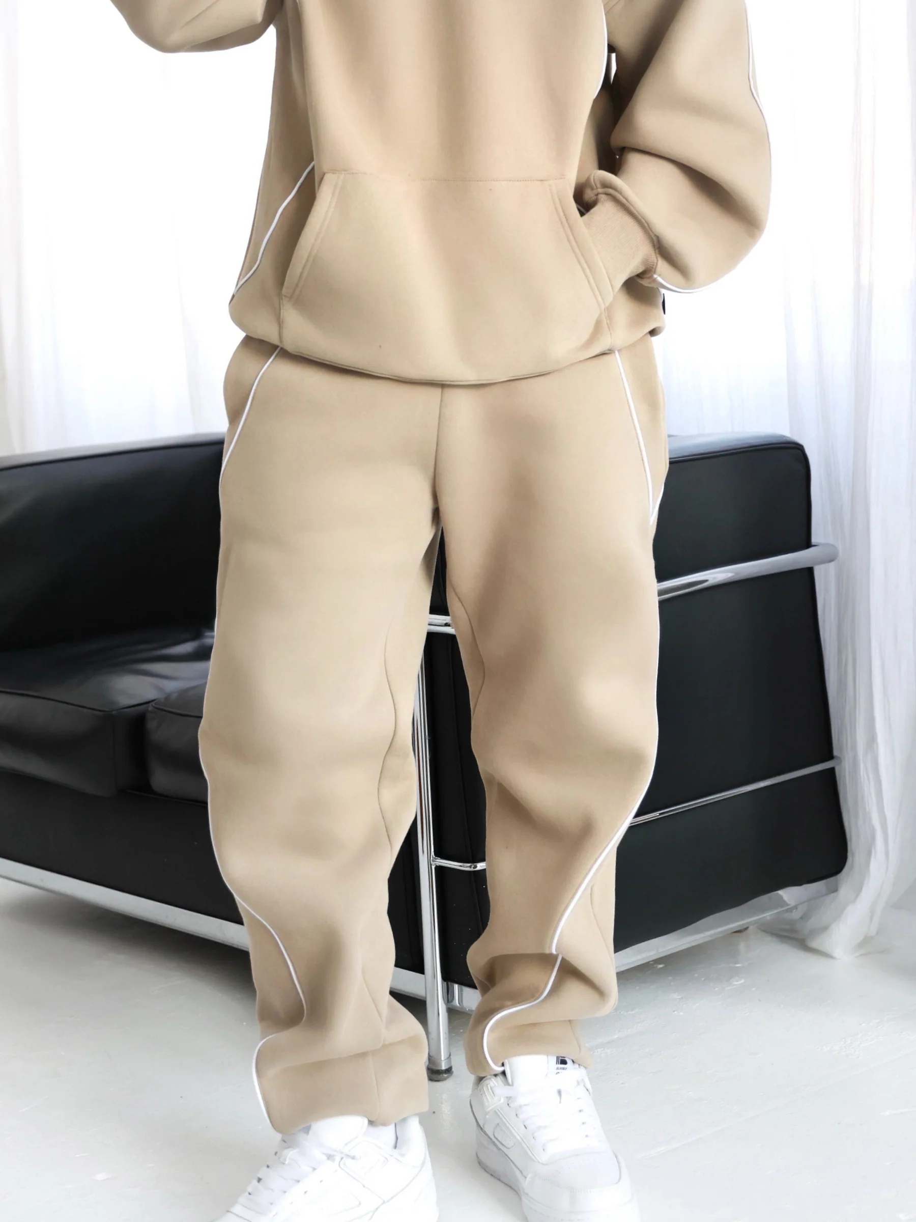 Seam Relaxed Sweatpants - Washed Khaki - E-Cigarette Wholesale