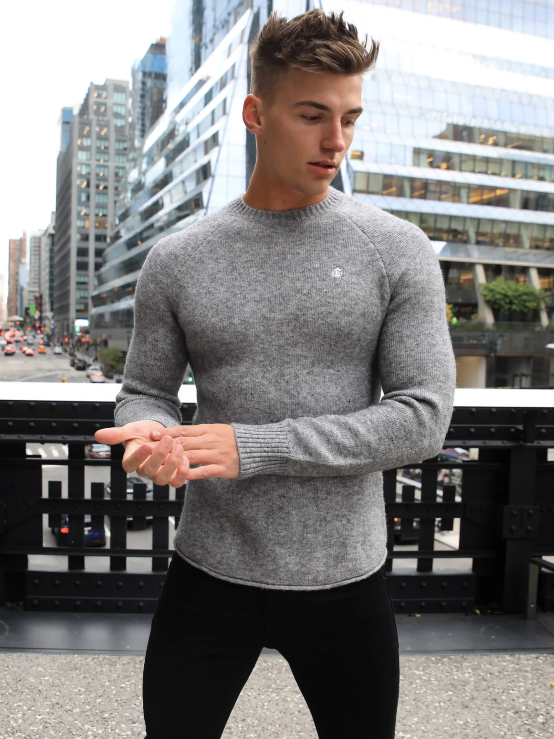 Yardley Knit Jumper - Grey - E-Cigarette Wholesale