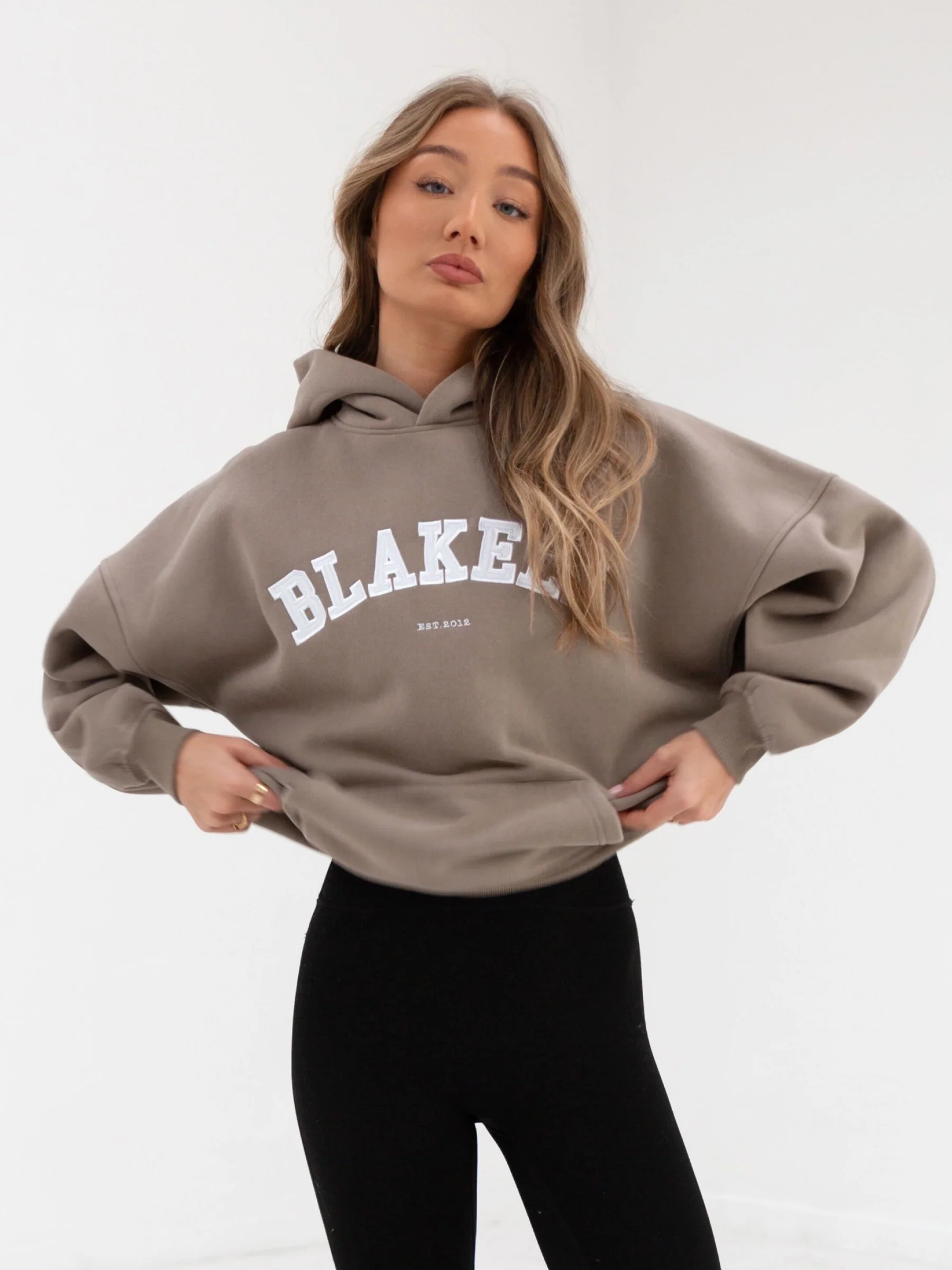 Varsity Oversized Hoodie - Light Beige - E-Cigarette Wholesale