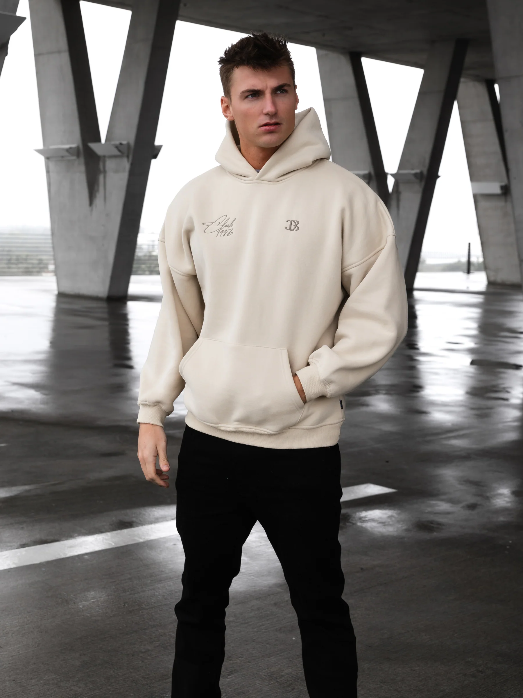 Club Relaxed Hoodie - Bone - E-Cigarette Wholesale