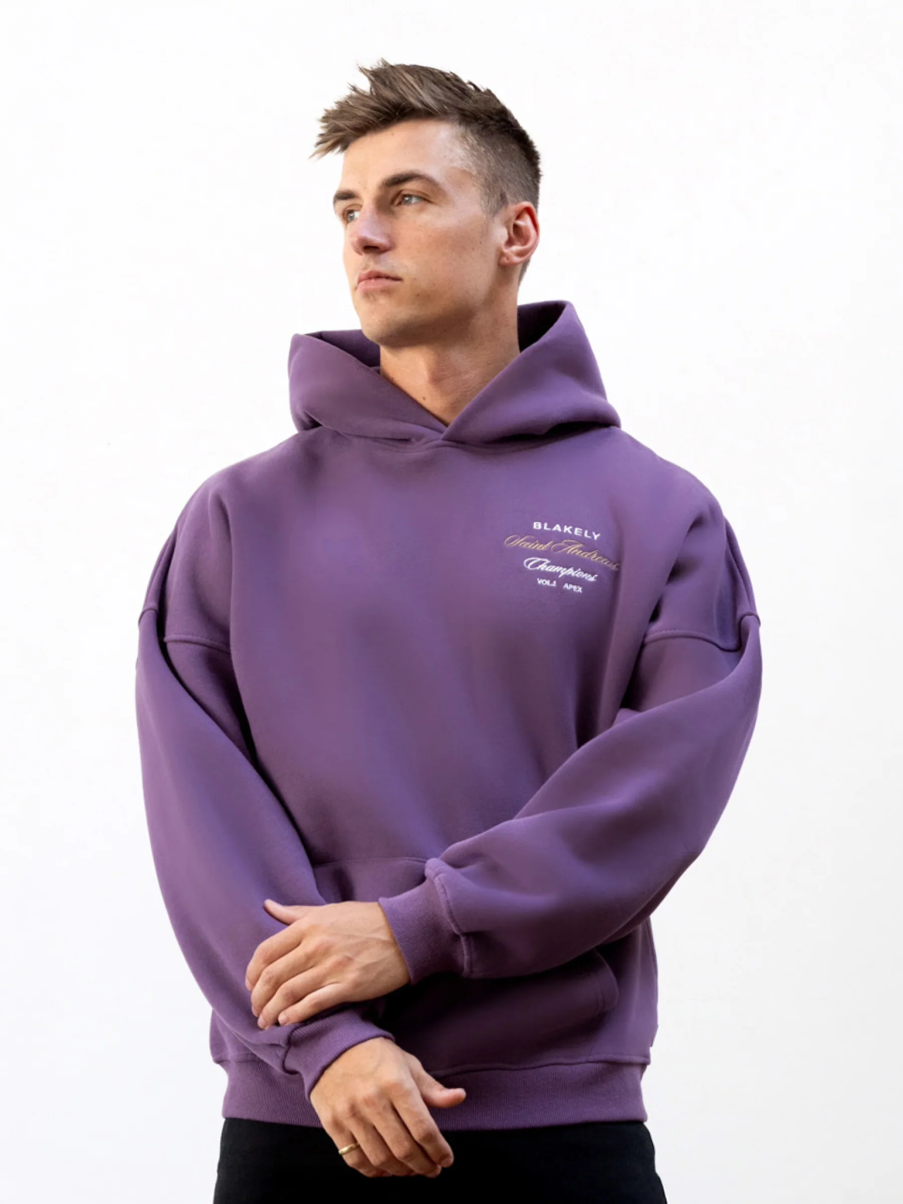Legacy Relaxed Hoodie - Mid Purple - E-Cigarette Wholesale