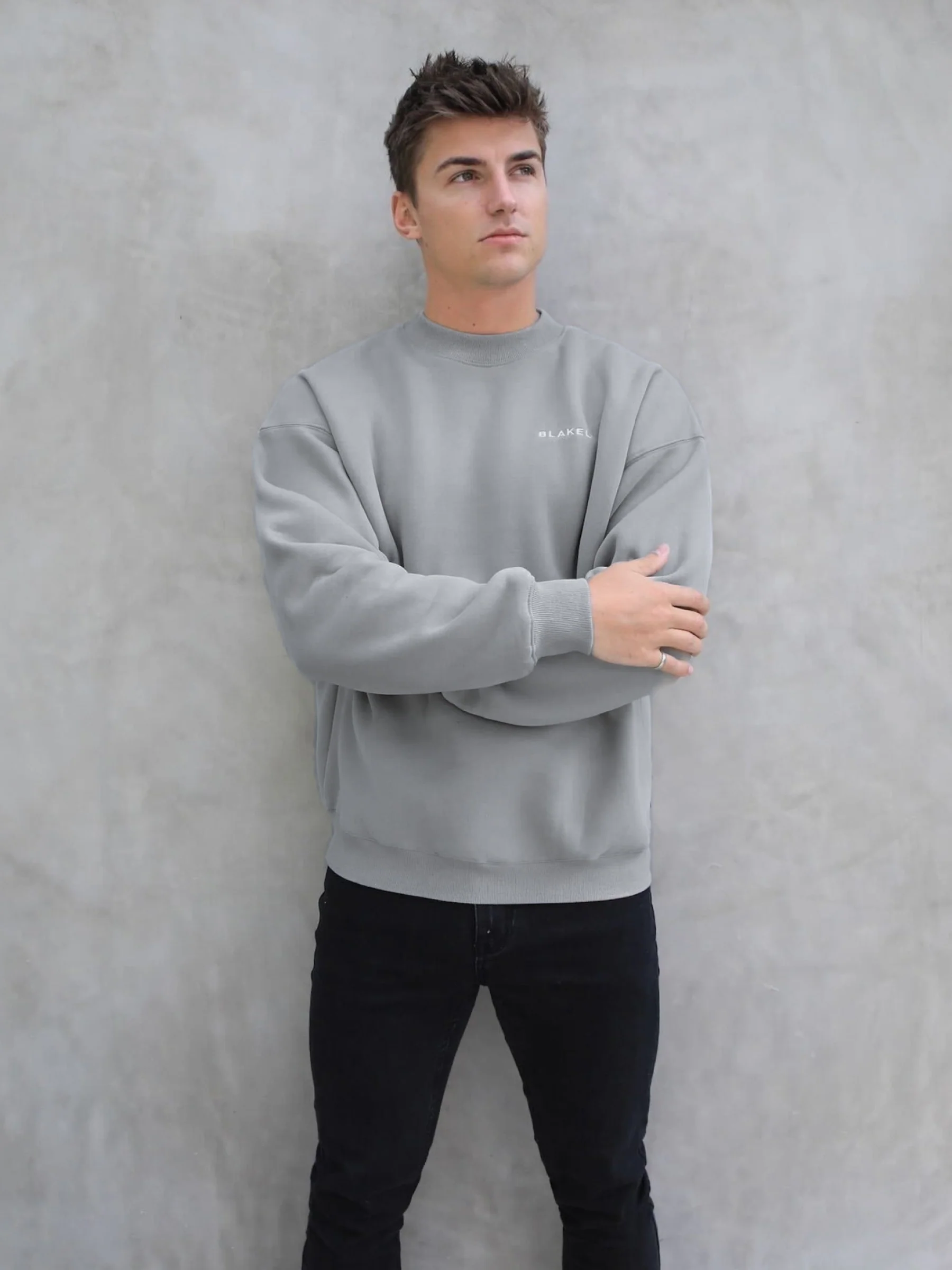 Series Relaxed Jumper - Stone Grey - E-Cigarette Wholesale