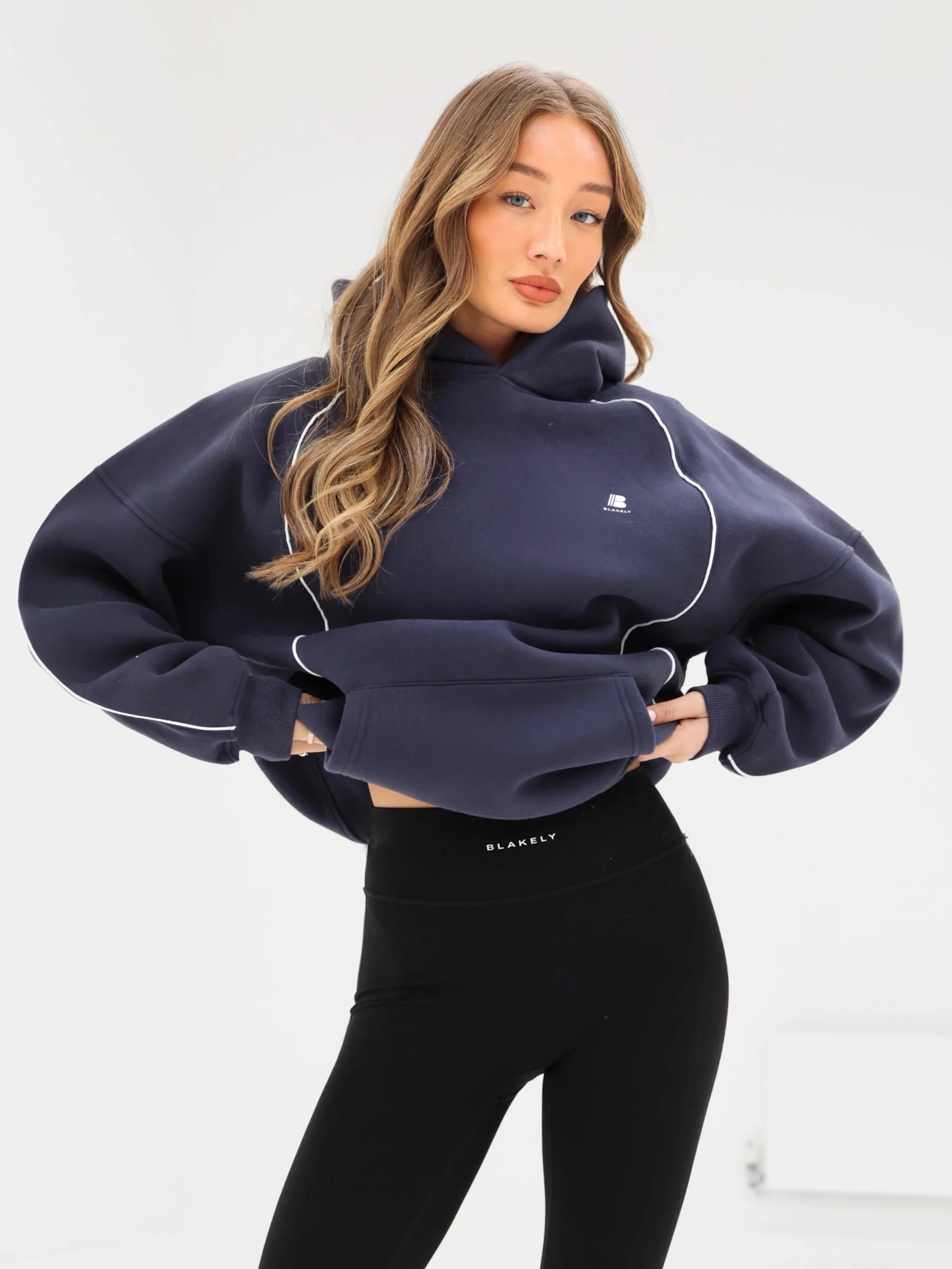 Seam Oversized Hoodie - True Navy - E-Cigarette Wholesale