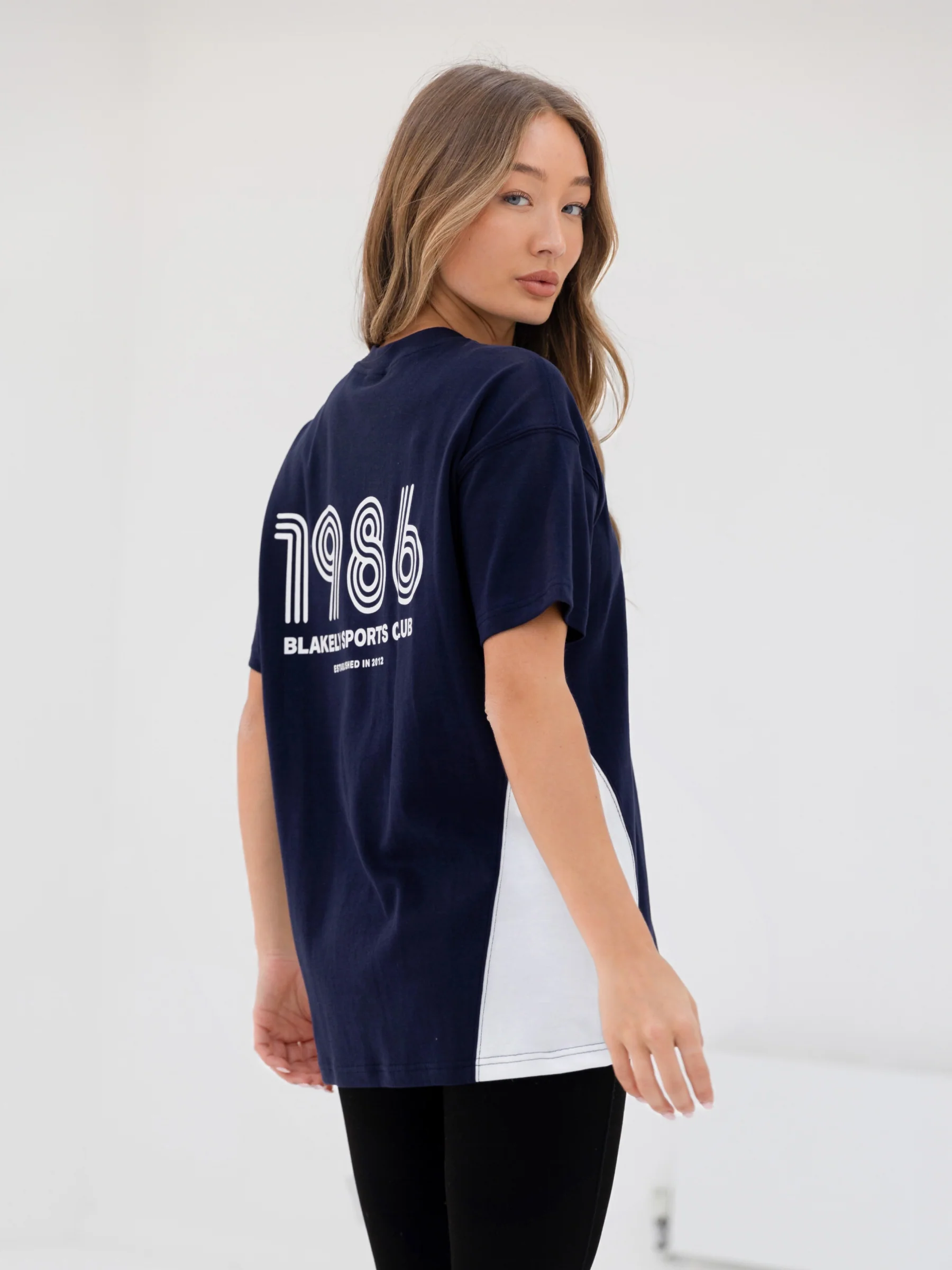 Panel Oversized T-Shirt - True Navy - E-Cigarette Wholesale