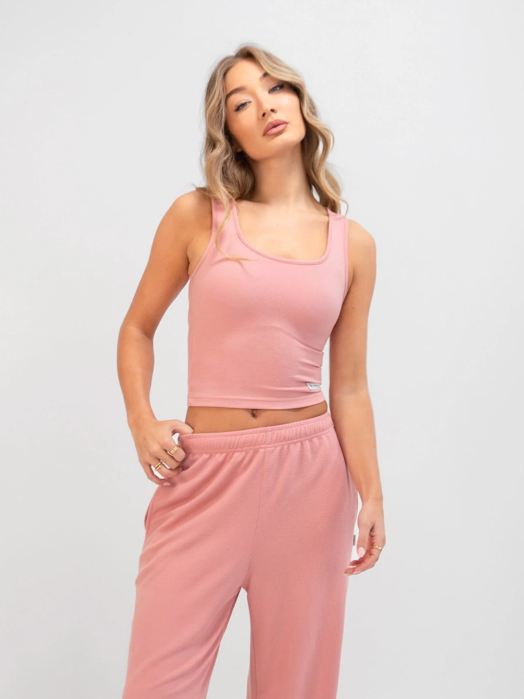 Soft Waffle Vest Top - Rose Pink - E-Cigarette Wholesale
