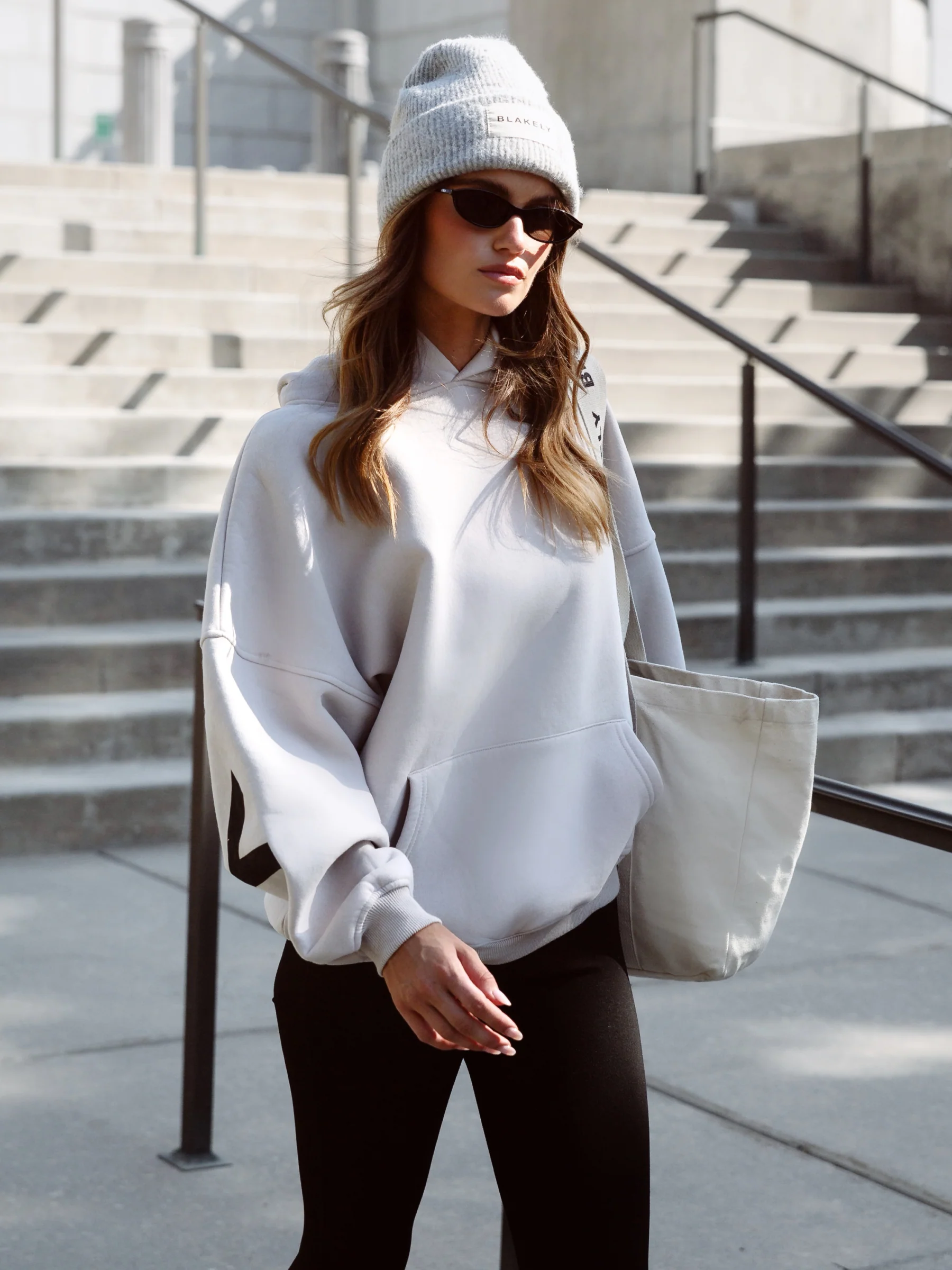 Isabel Hoodie & Leggings Set - Stone & Black - E-Cigarette Wholesale