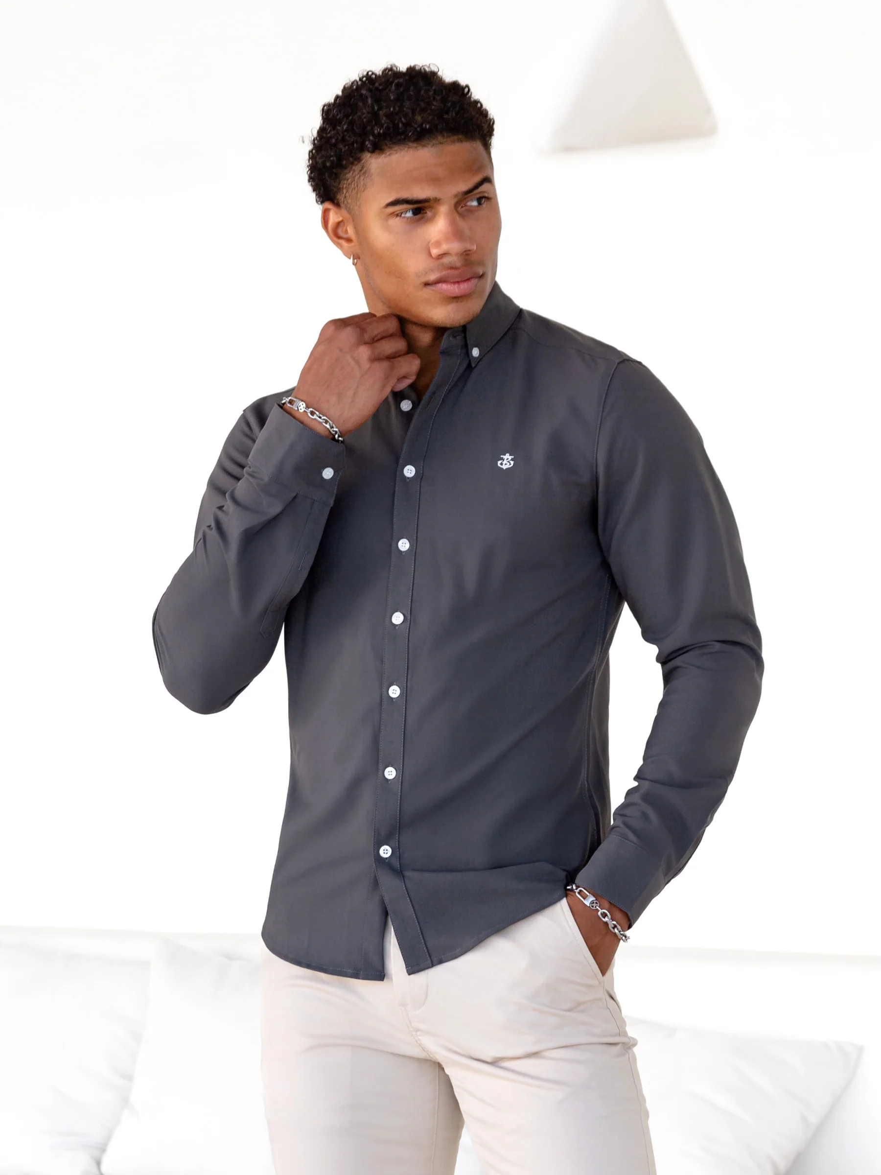 Otto Long Sleeve Shirt - Charcoal - E-Cigarette Wholesale