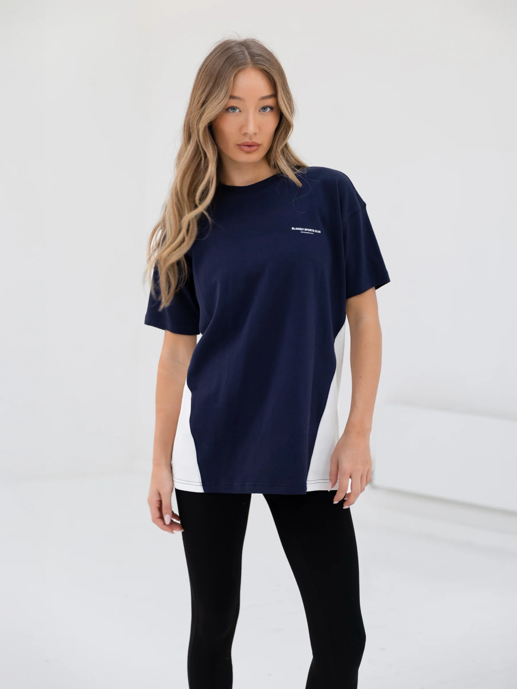 Panel Oversized T-Shirt - True Navy - E-Cigarette Wholesale