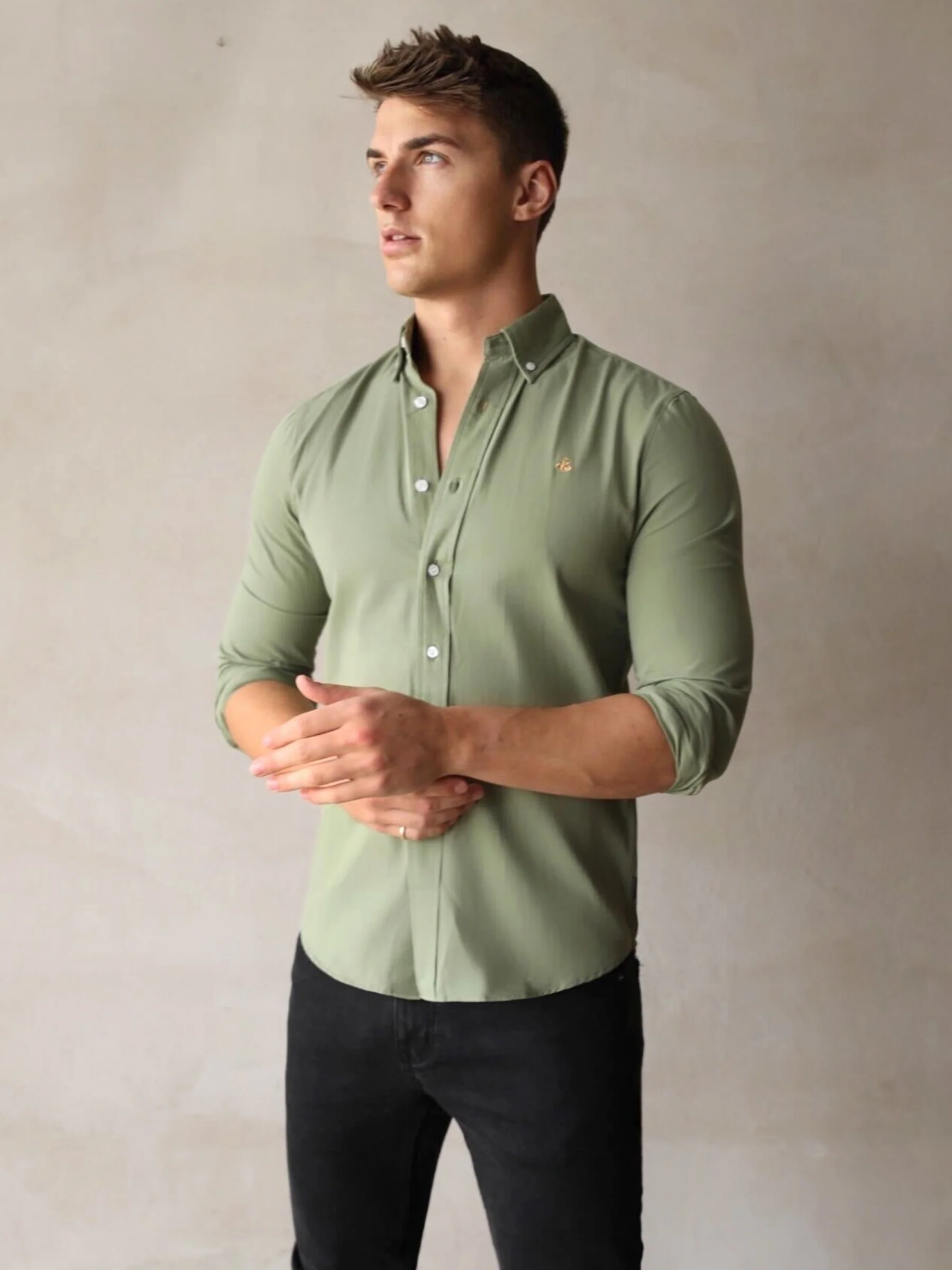 Vienna Slim Fit Shirt - Fern Green - E-Cigarette Wholesale