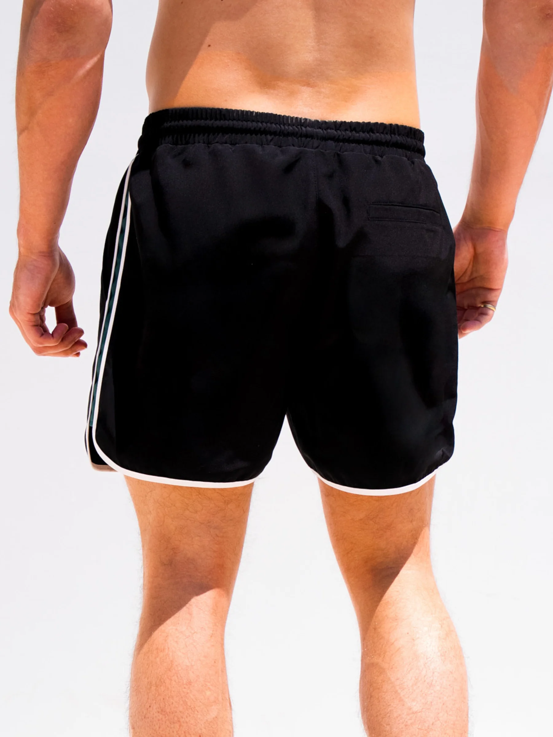Panel Swim Shorts - Black - E-Cigarette Wholesale