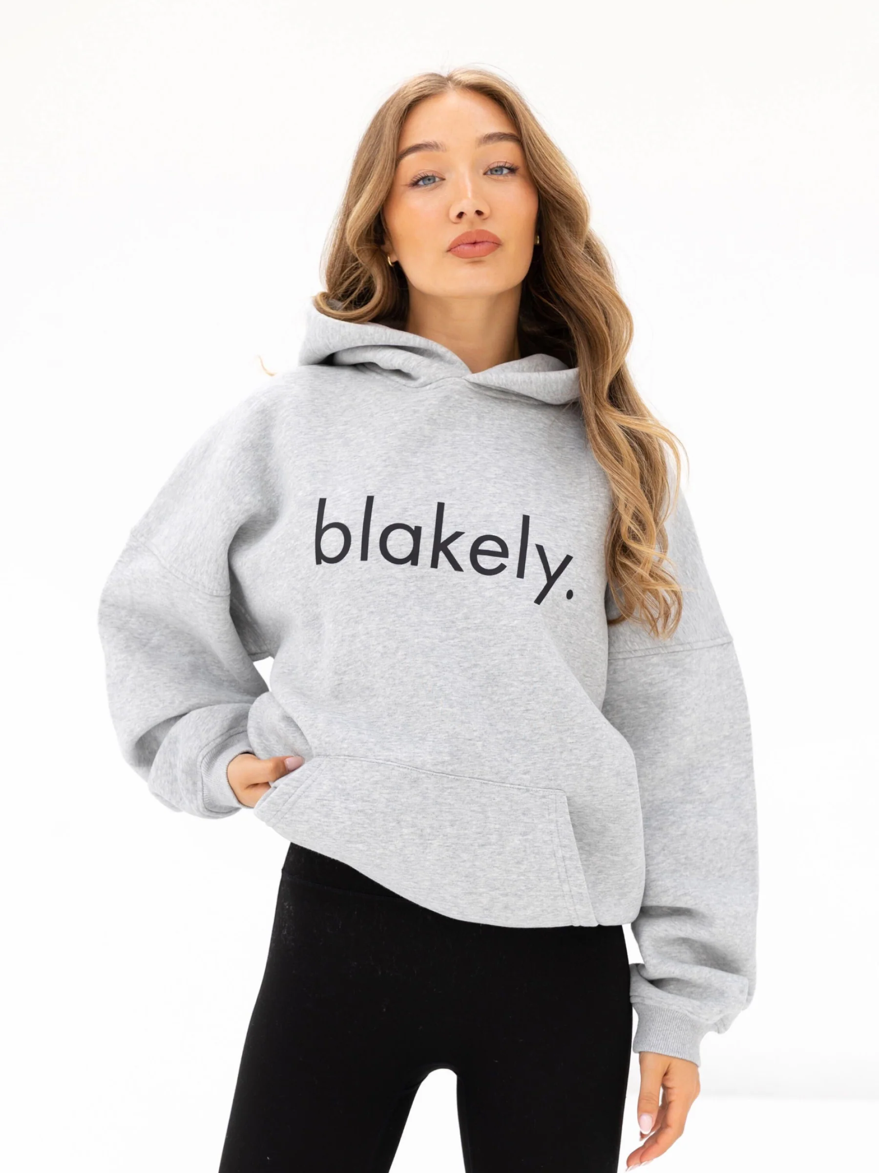 Logo Oversized Hoodie - Marl Grey - E-Cigarette Wholesale