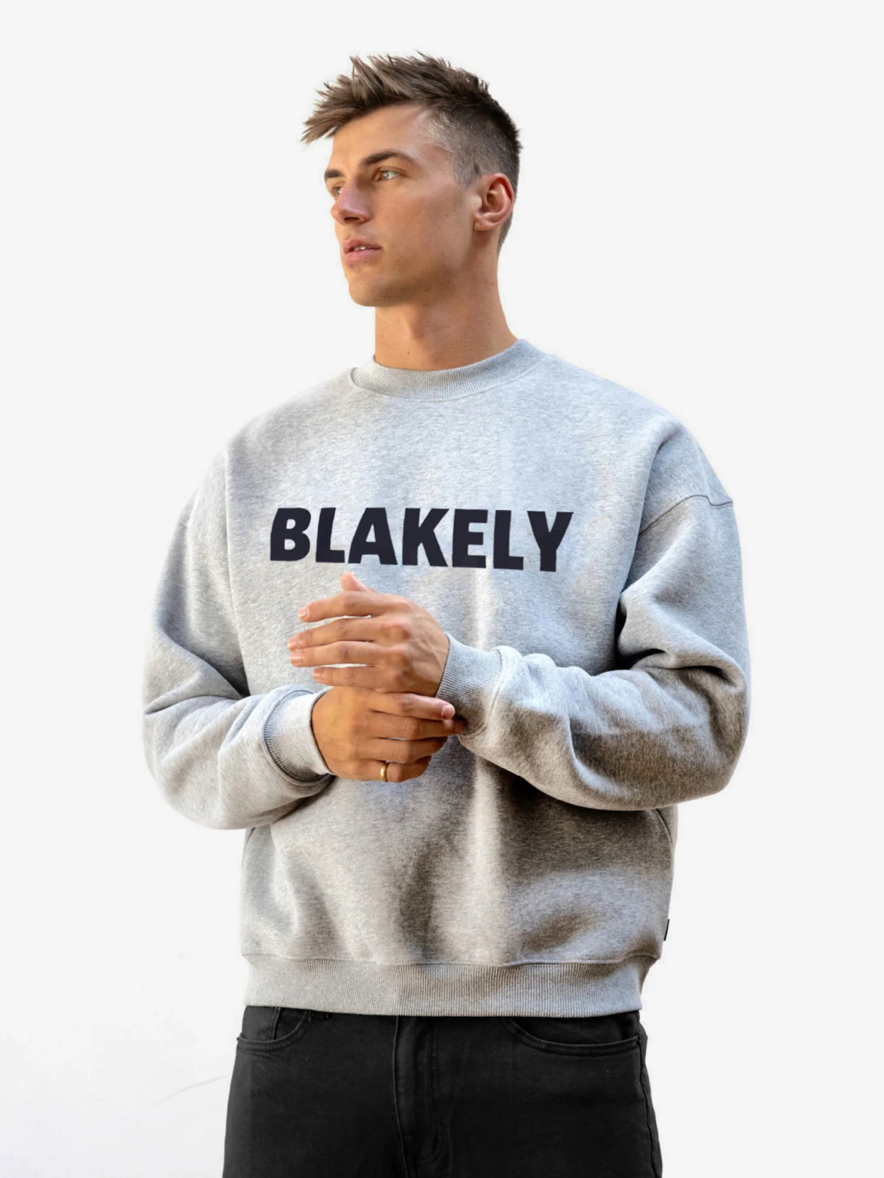 Studio Relaxed Jumper - Marl Grey - E-Cigarette Wholesale
