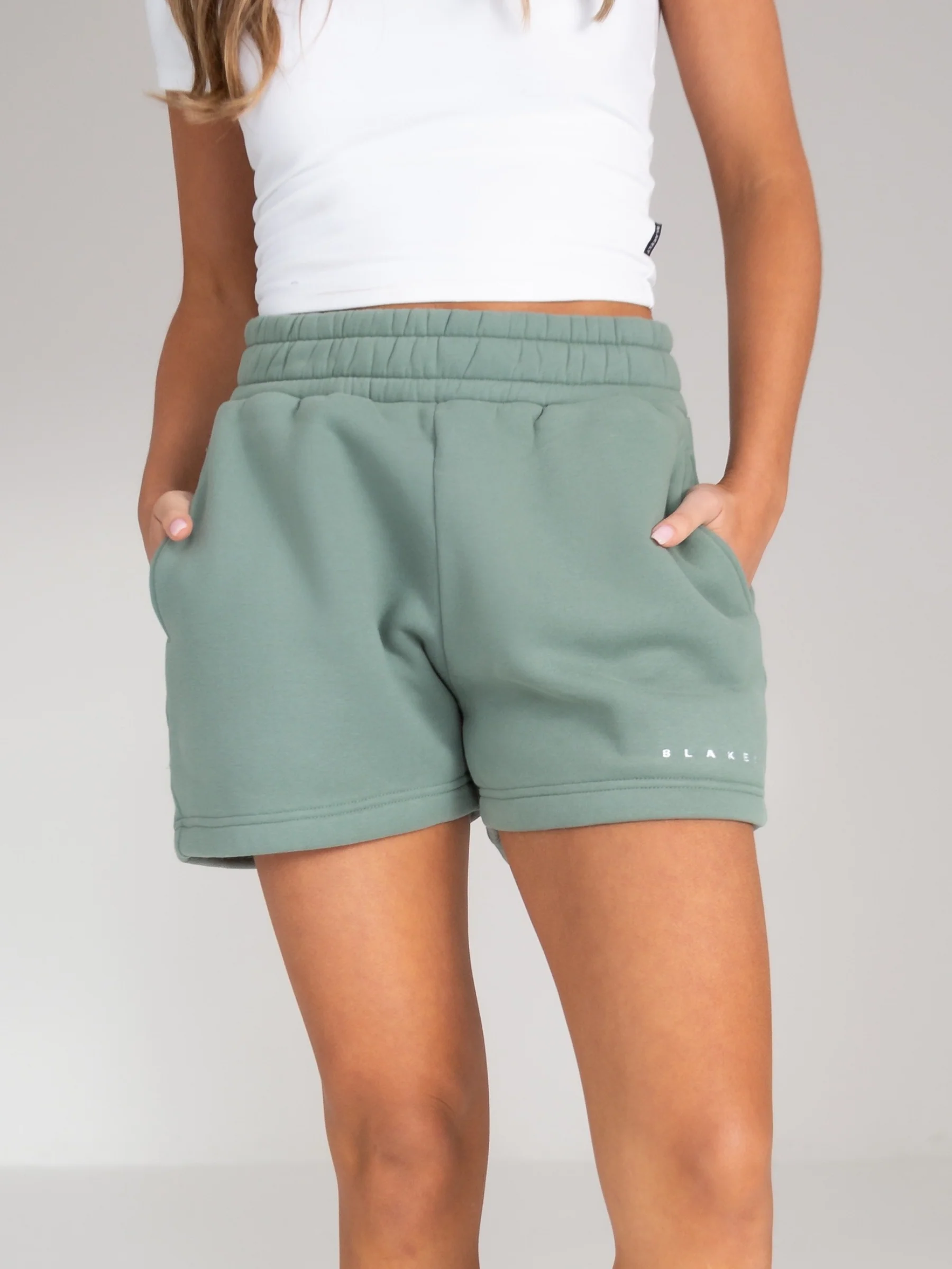 Isabel Jogger Shorts - Sage Green - E-Cigarette Wholesale