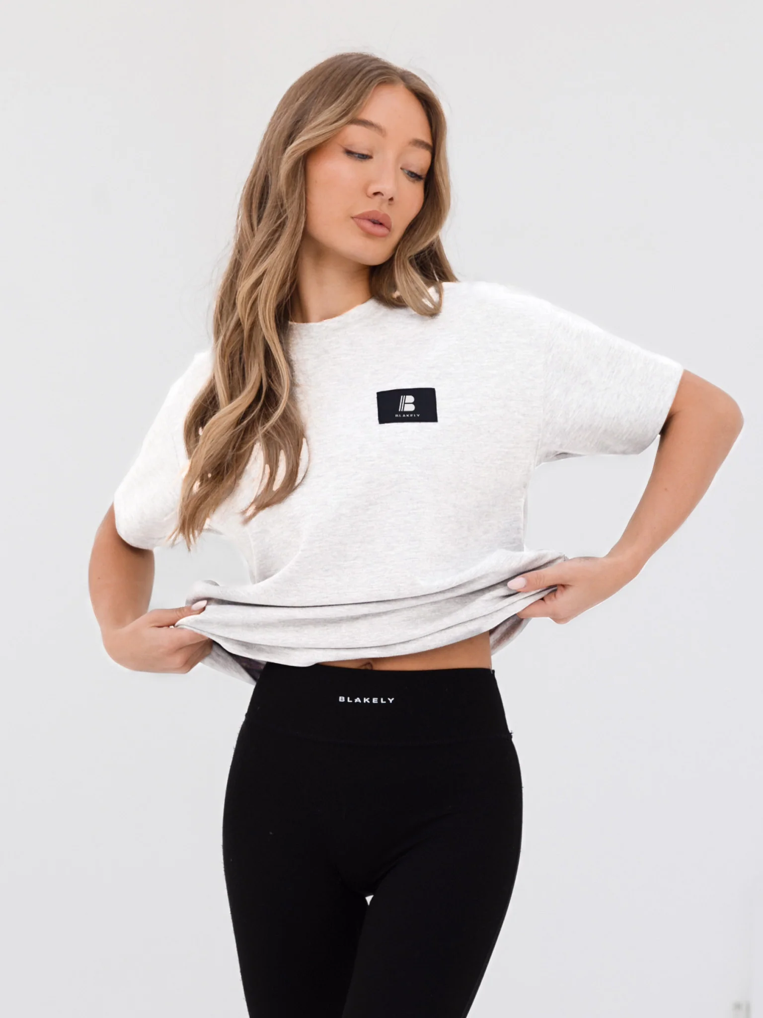 Apex Label Oversized T-Shirt - Marl White - E-Cigarette Wholesale