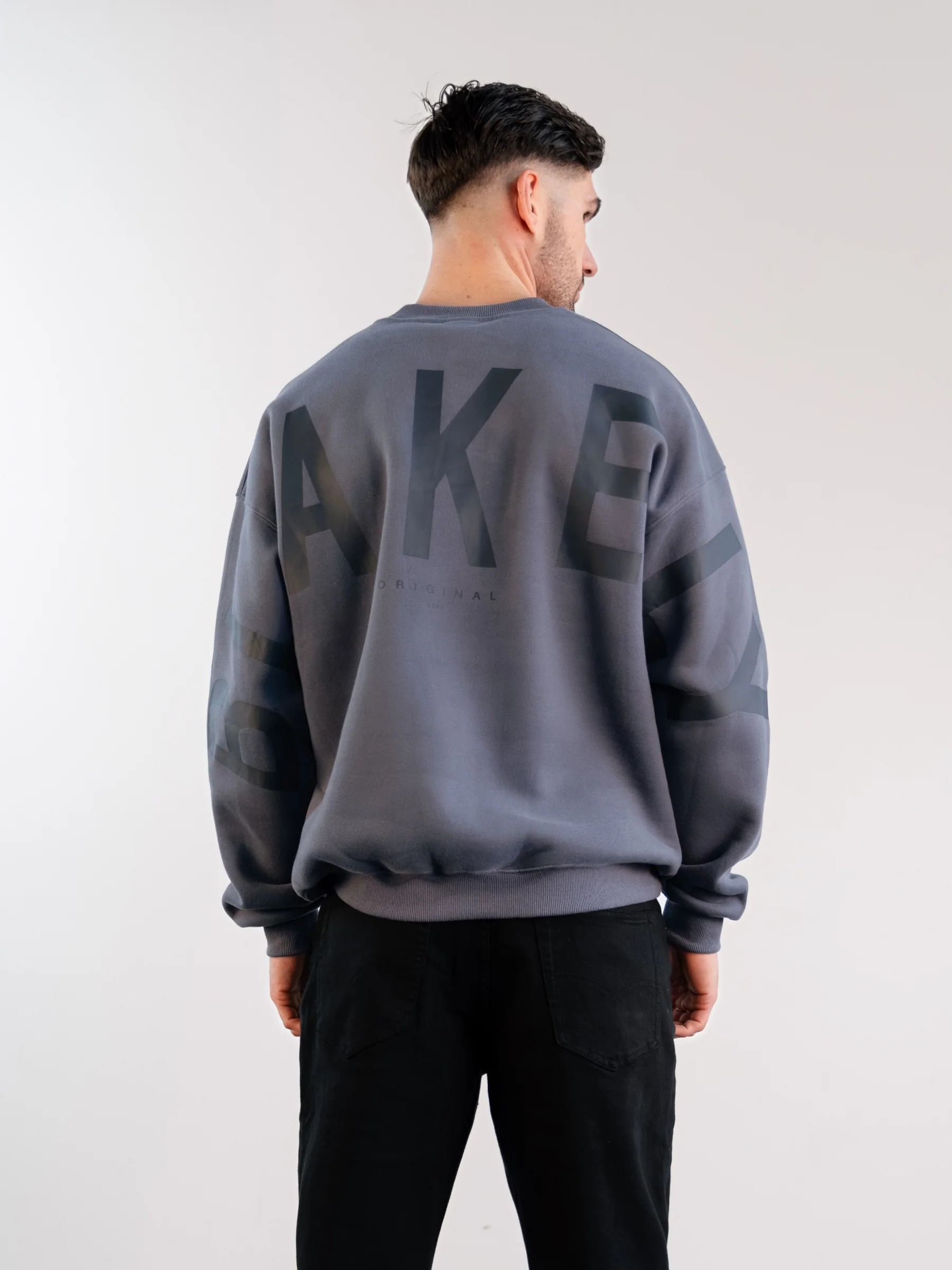 Tonal Idris Oversized Jumper - Blue - E-Cigarette Wholesale