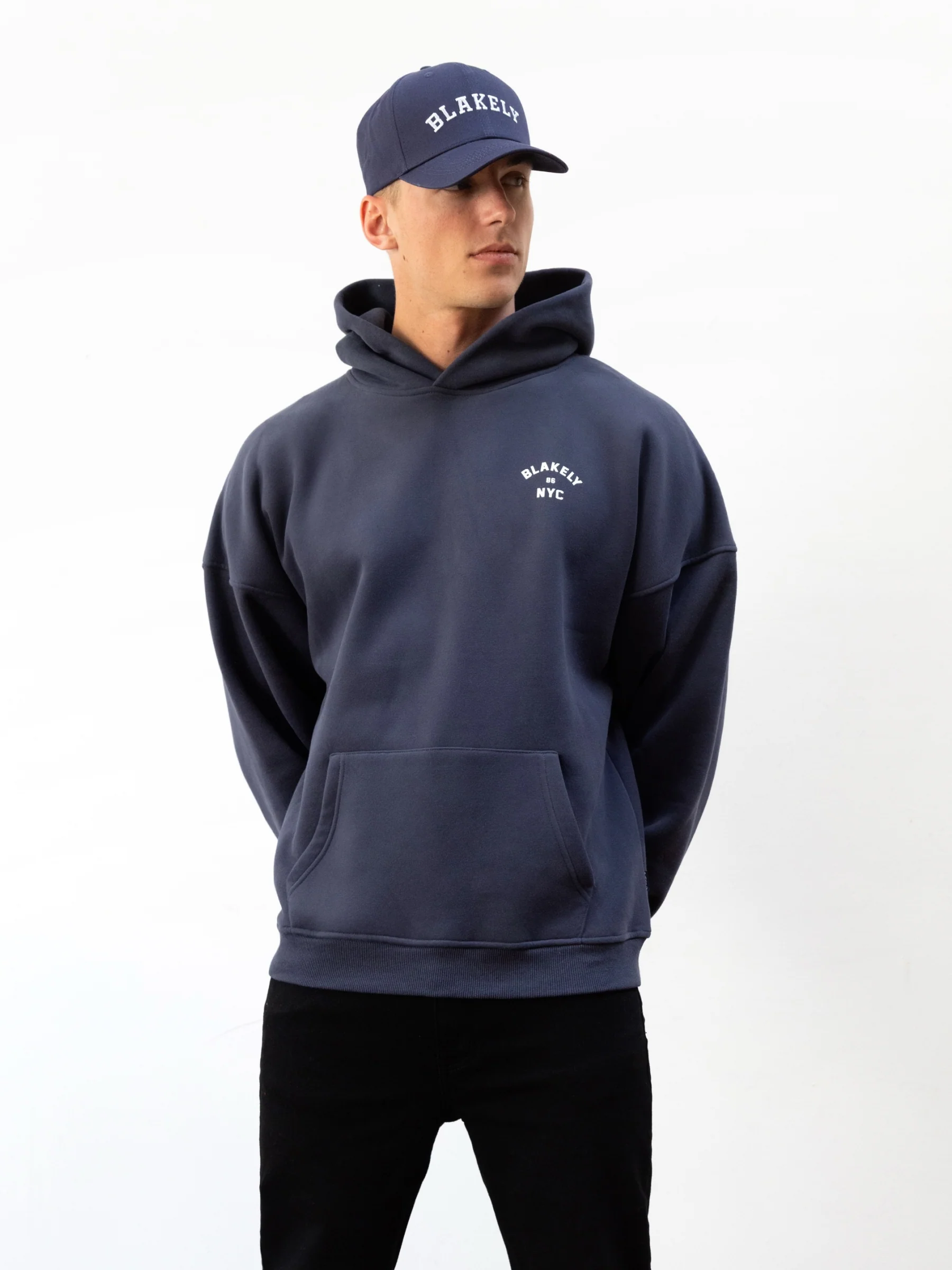 NYC Relaxed Hoodie - True Navy - E-Cigarette Wholesale