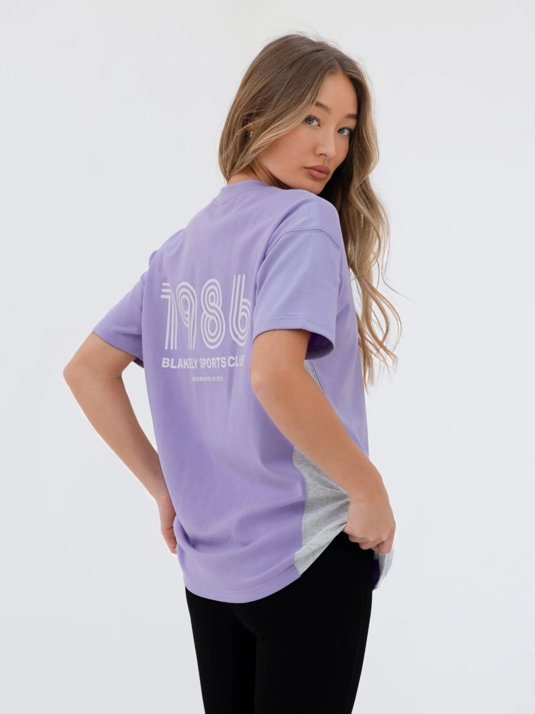 Panel Oversized T-Shirt - Violet - E-Cigarette Wholesale