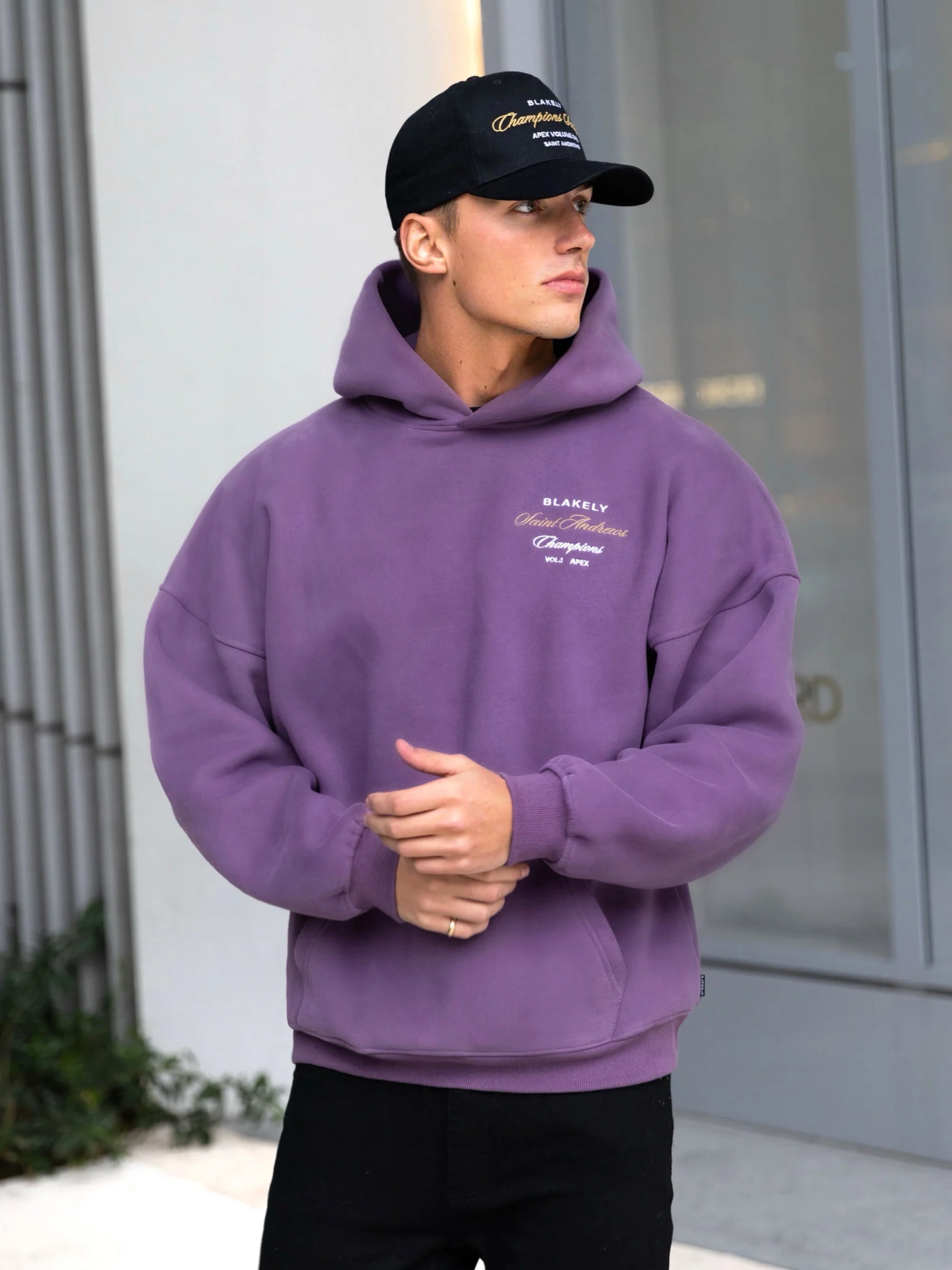 Legacy Relaxed Hoodie - Mid Purple - E-Cigarette Wholesale