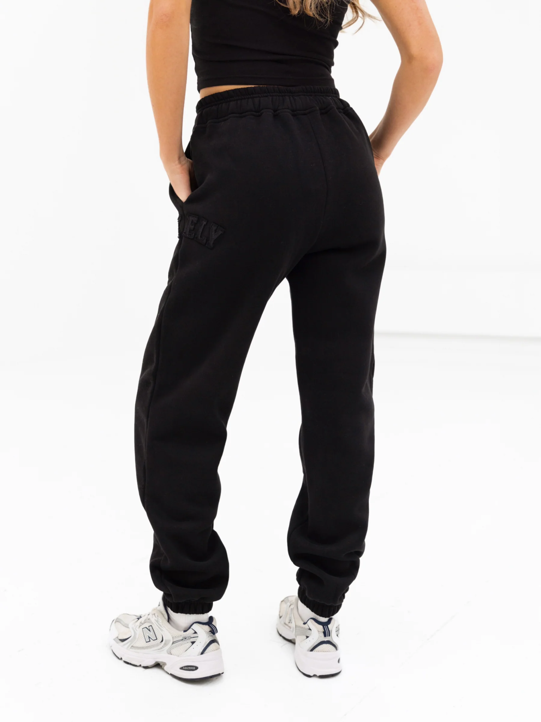Tonal Varsity Sweatpants - Black - E-Cigarette Wholesale