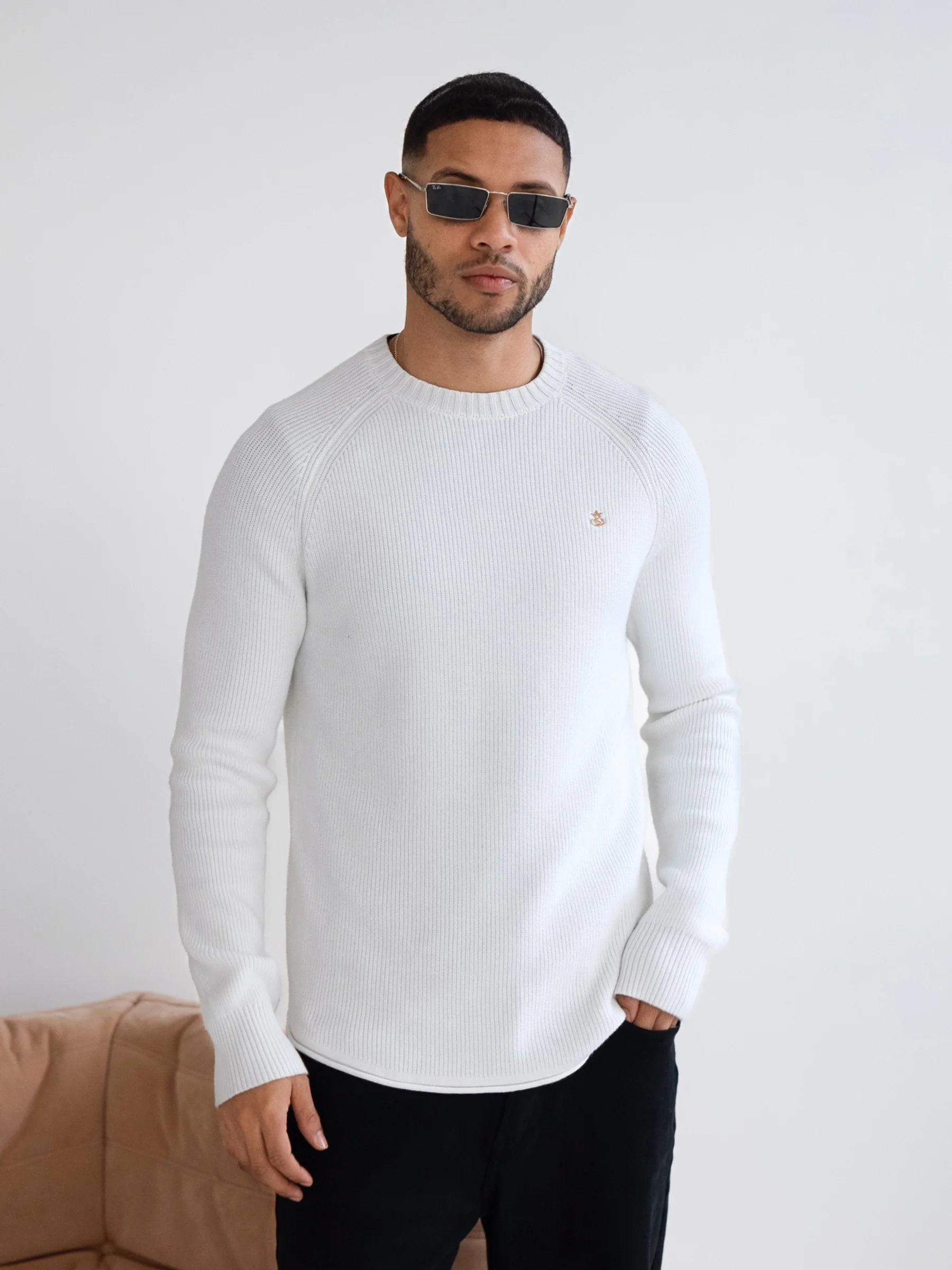 Olton Knit Jumper - White - E-Cigarette Wholesale