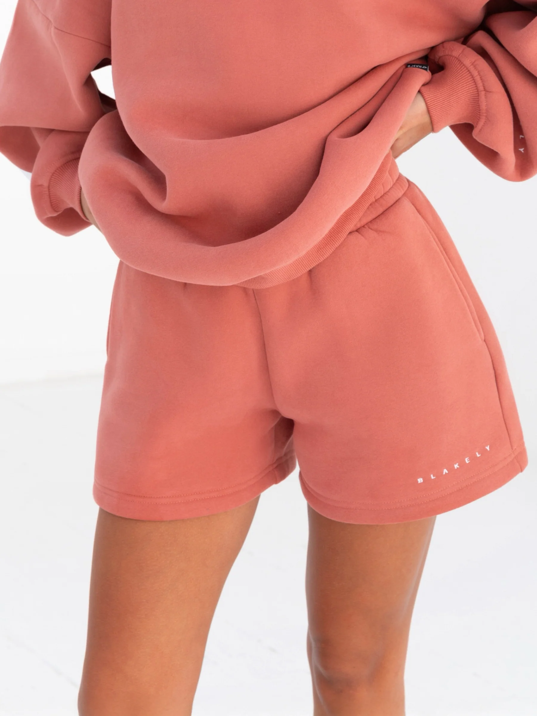 Isabel Jogger Shorts - Burnt Coral - E-Cigarette Wholesale